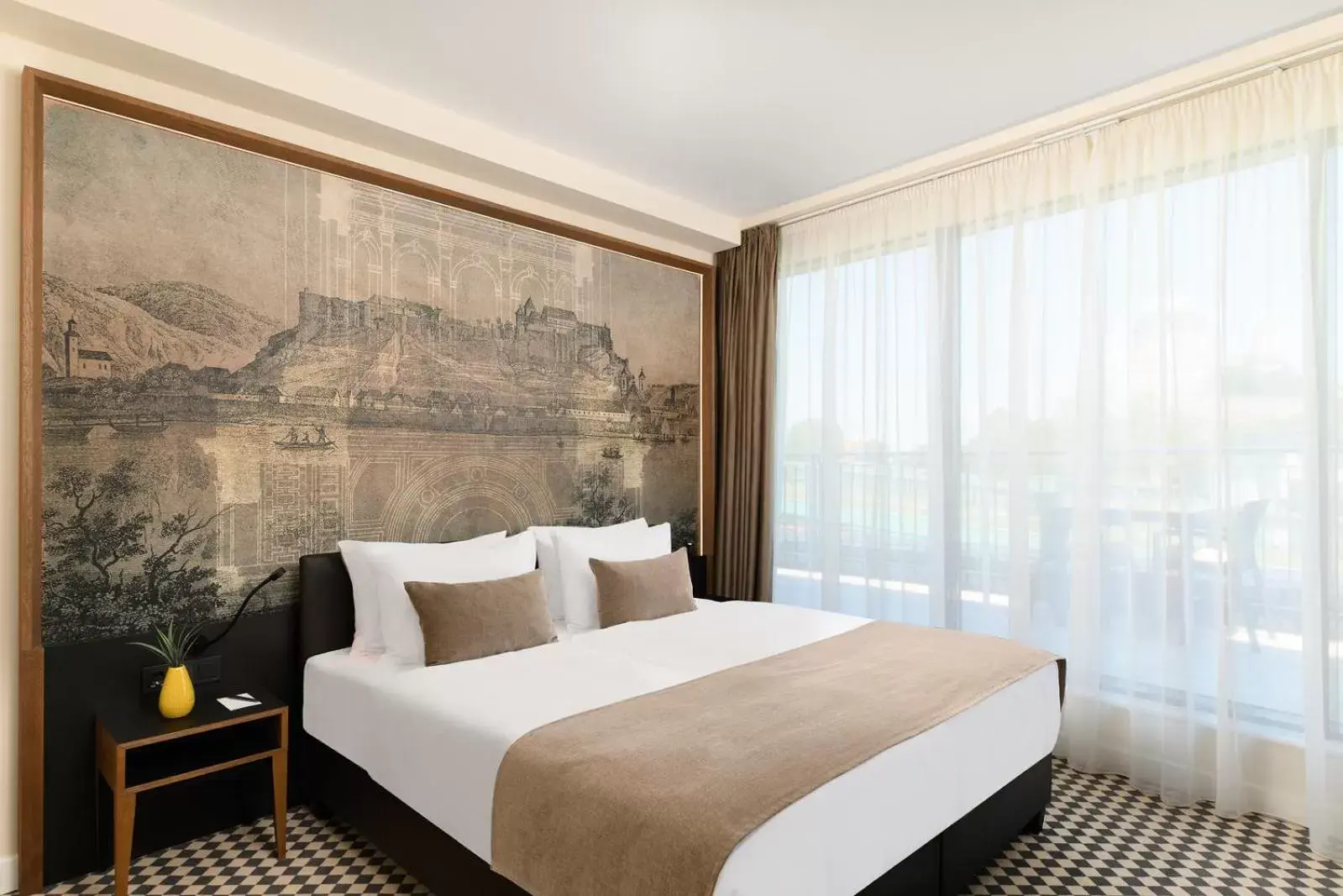 Superior Twin Room with City View in Grand Hotel Esztergom Superior Twin Room with City View in Grand Hotel Esztergom