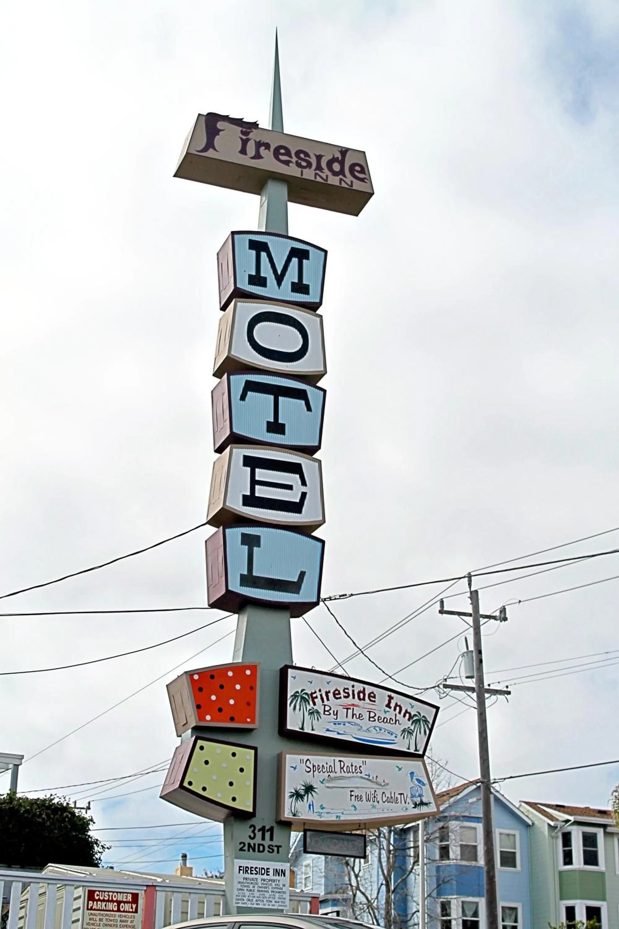 Property logo or sign in Fireside Inn By The Beach Boardwalk & Bowling