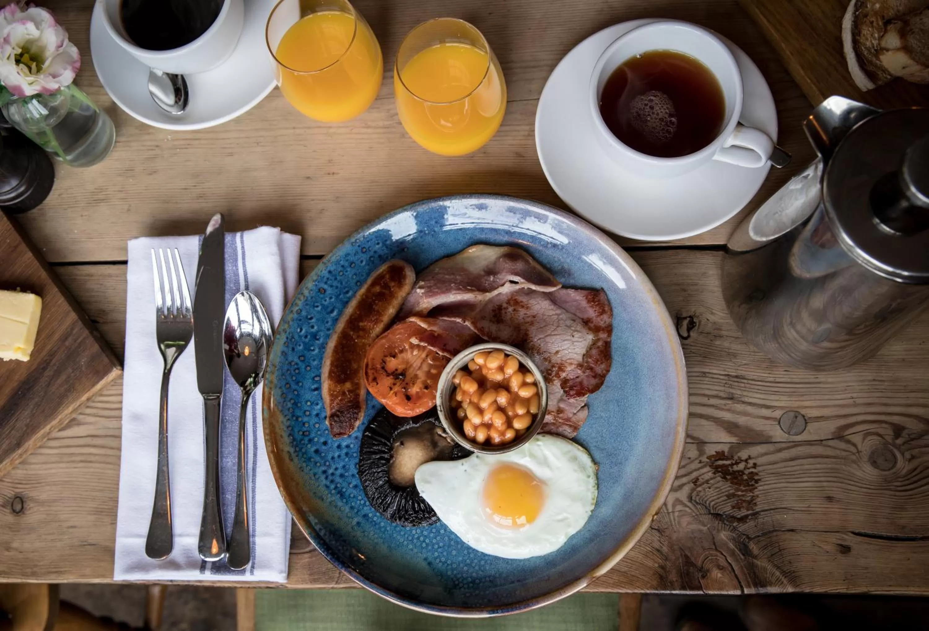 Food and drinks in The Black Swan Inn