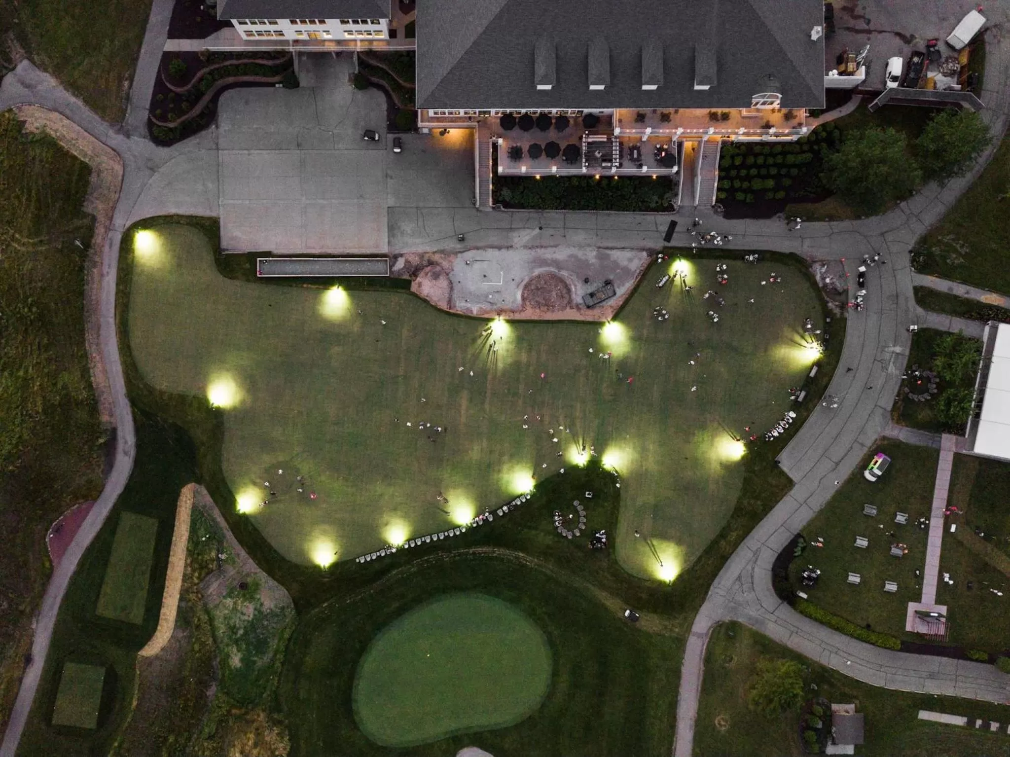 Golfcourse, Bird's-eye View in The Ridge Hotel
