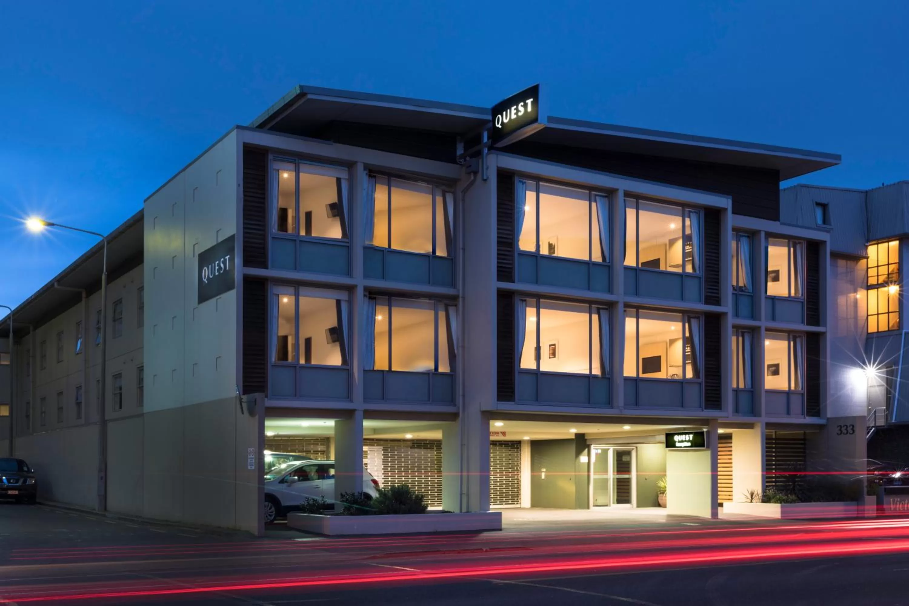 Facade/entrance in Quest Dunedin Serviced Apartments