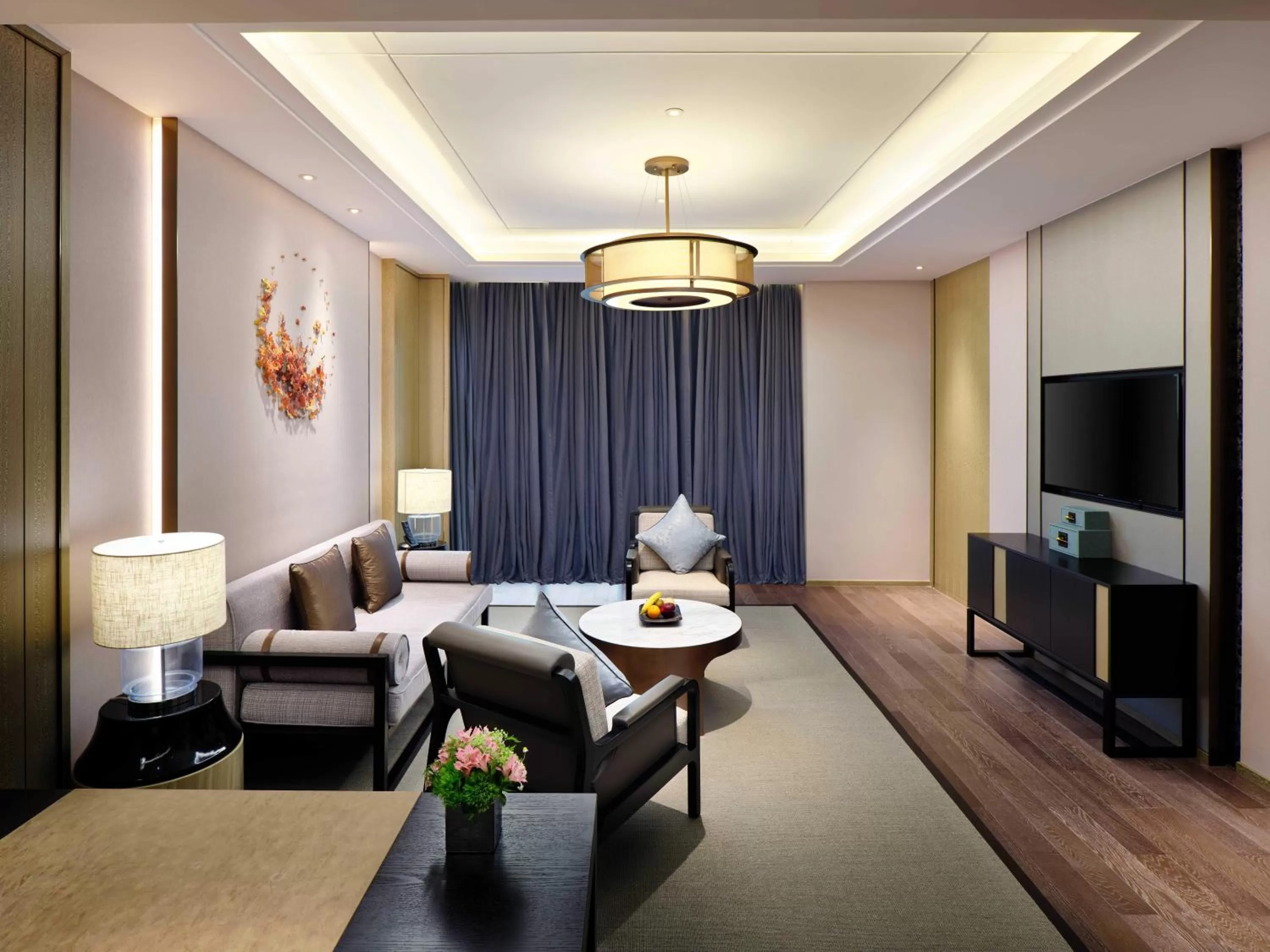 Living room in Primus Hotel Shanghai Sanjiagang - Offer Pudong International Airport and Disney shuttle