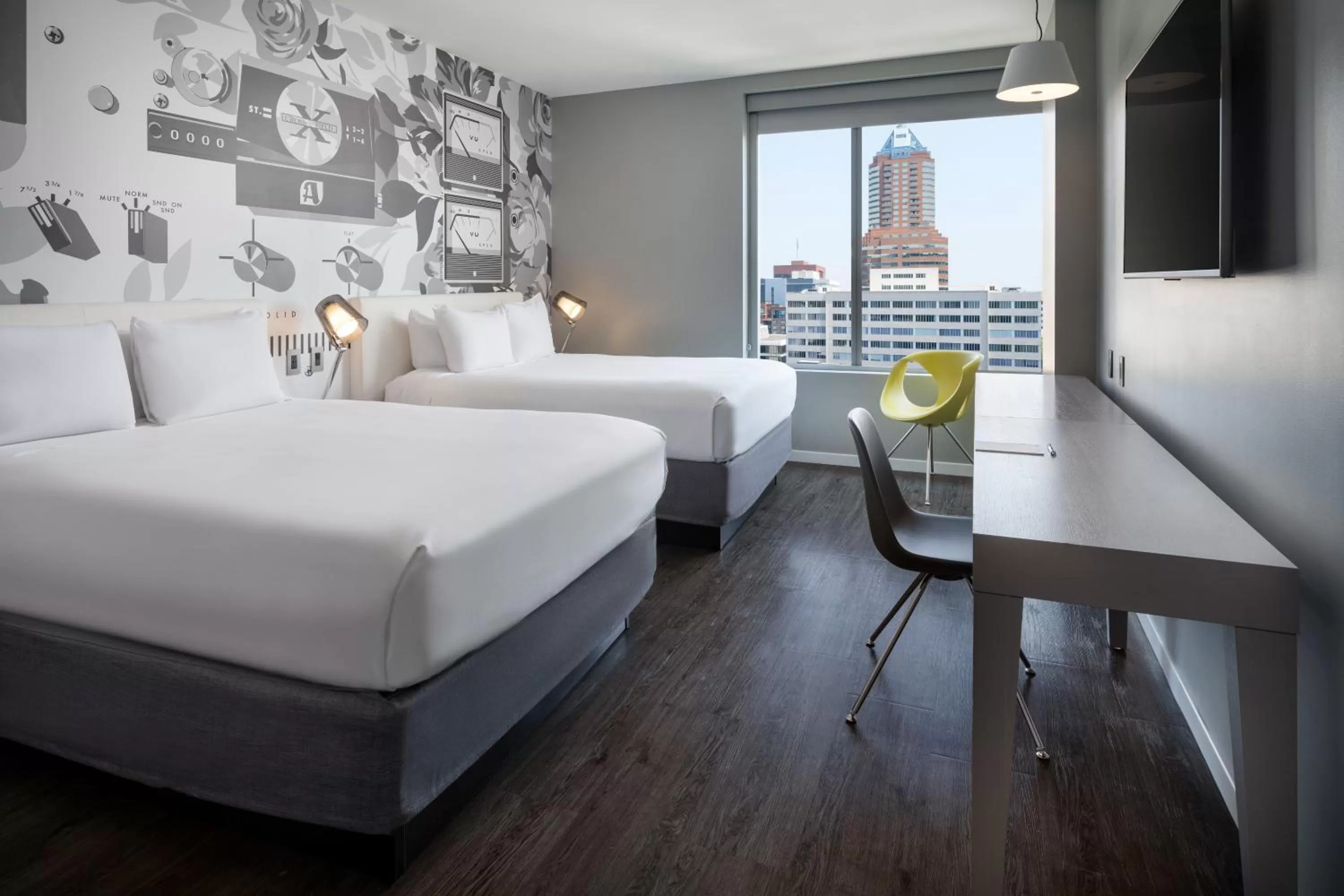 Queen Room with Two Queen Beds - Hearing Accessible in Hotel Vance, Portland, a Tribute Portfolio Hotel