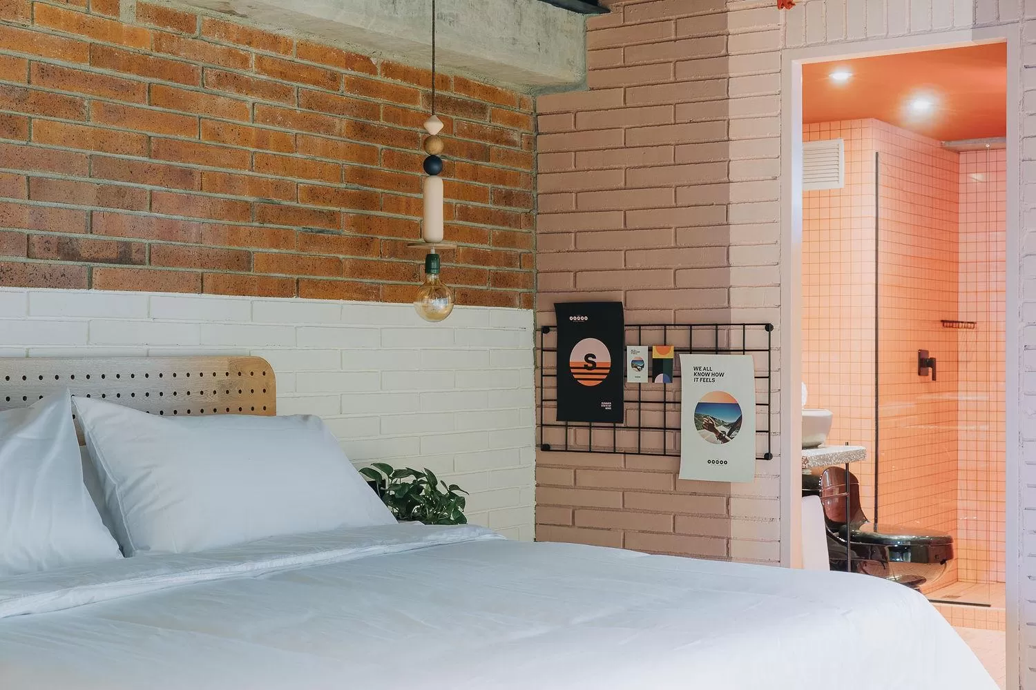 Bed in The Somos Beats Hotel & Rooftop