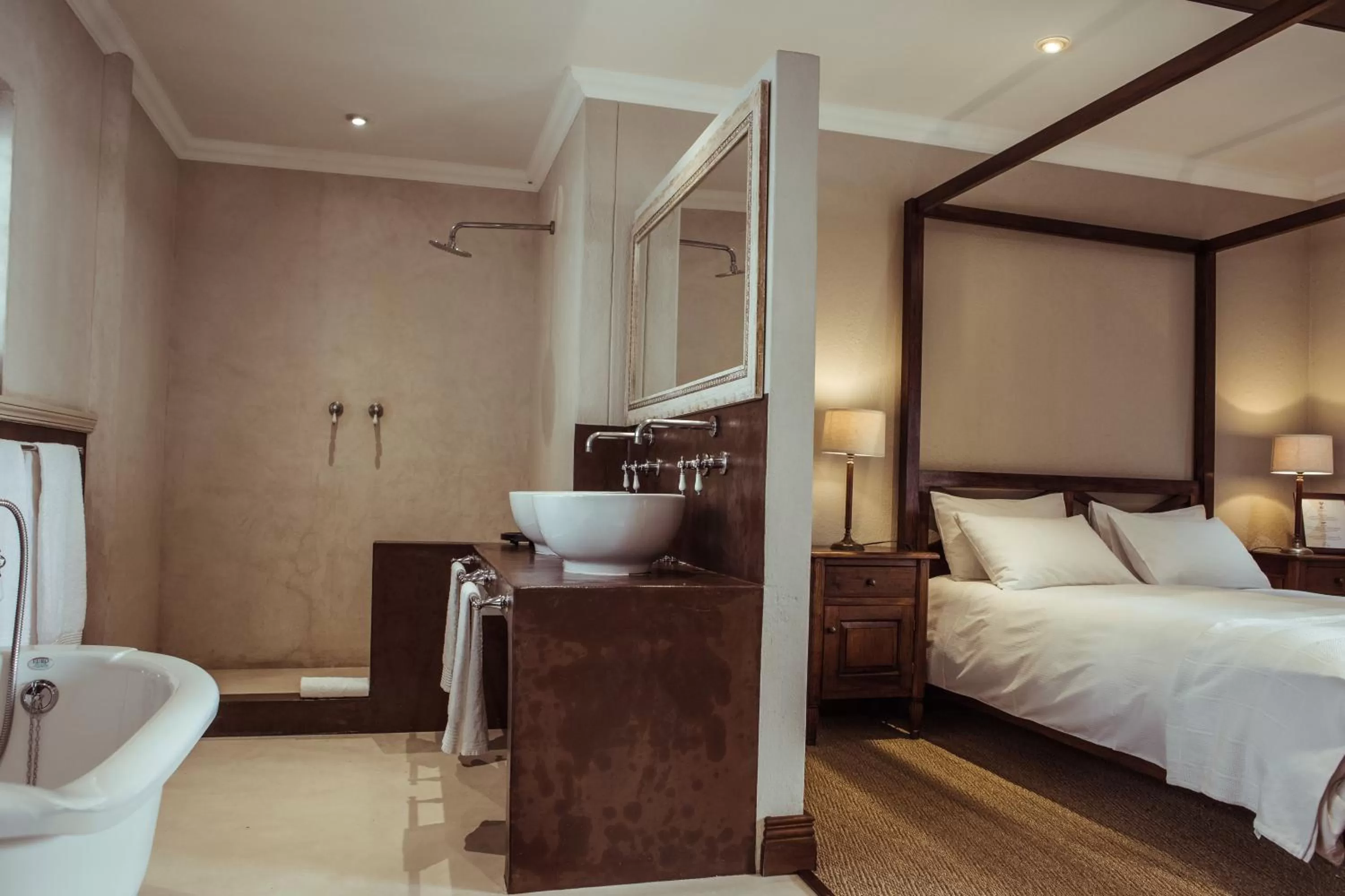 Bathroom, Bed in Iris Boutique Hotel