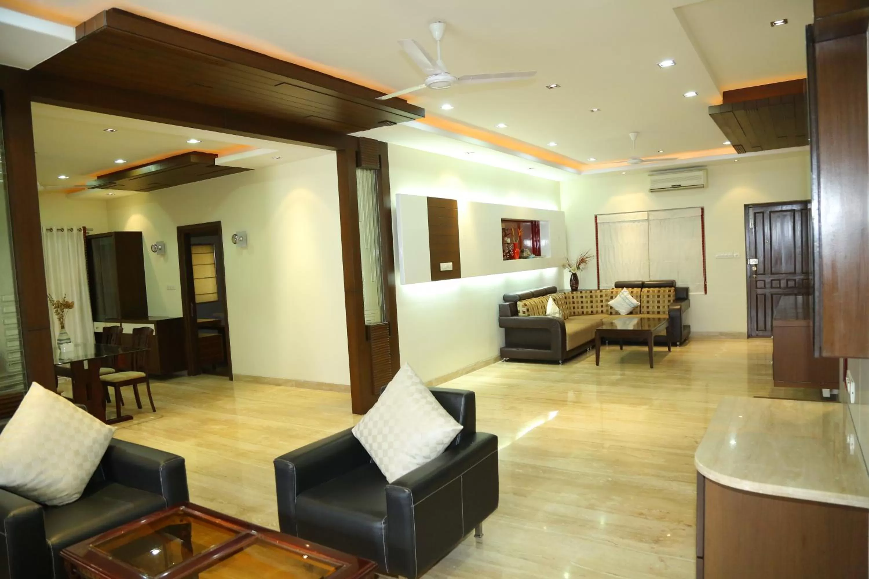 Living room in Swan Suites Madhapur