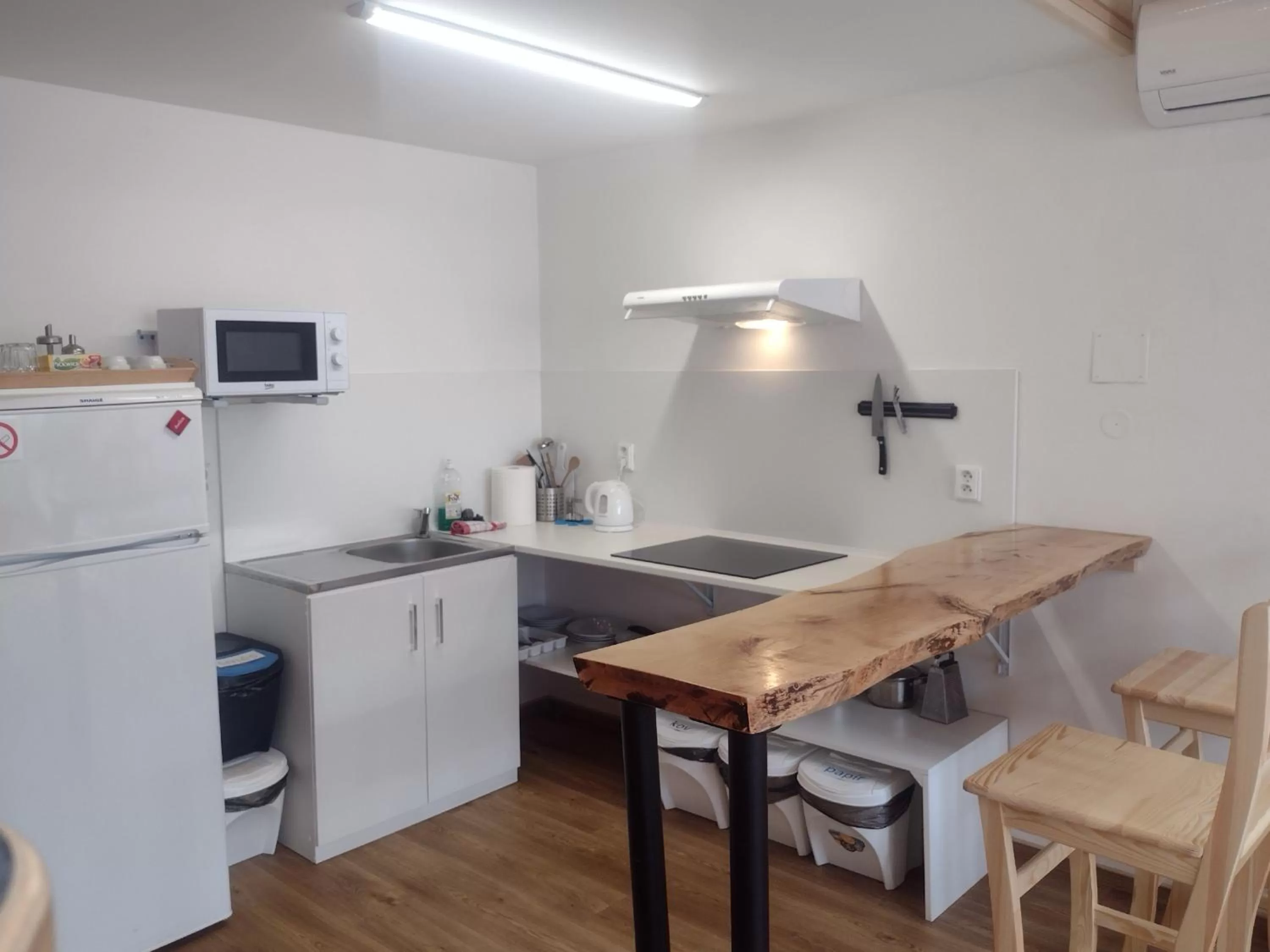 Kitchen or kitchenette in Pension Fontána Svitavy