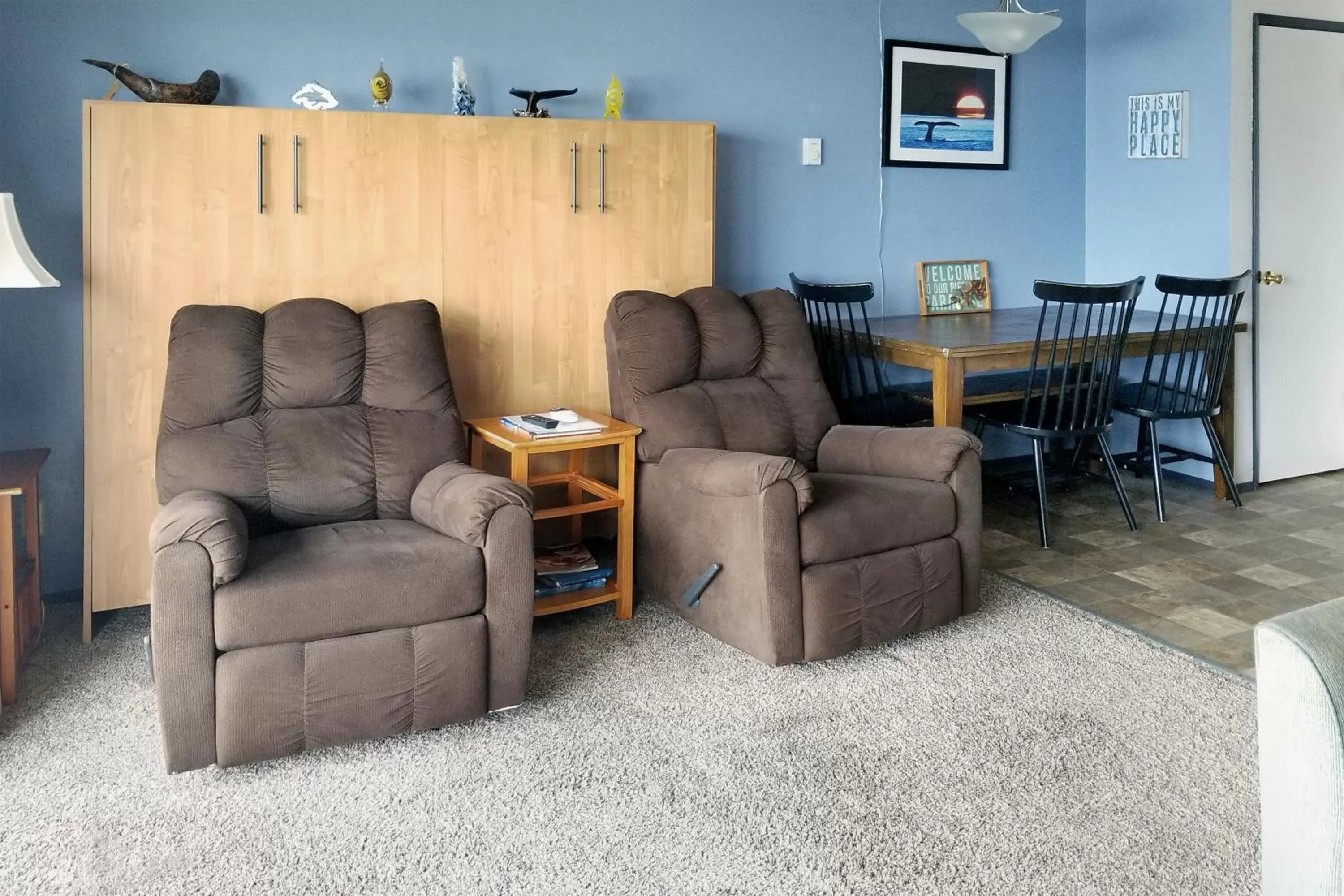 Living room in Ocean Terrace Condominiums