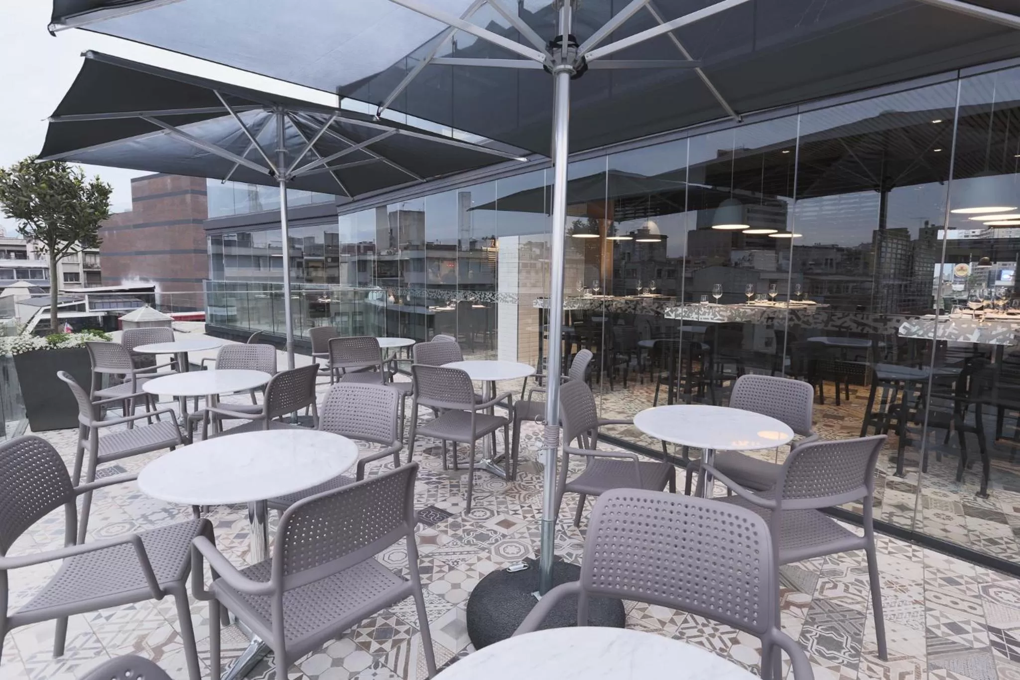 Patio in Hotel Cumbres Lastarria