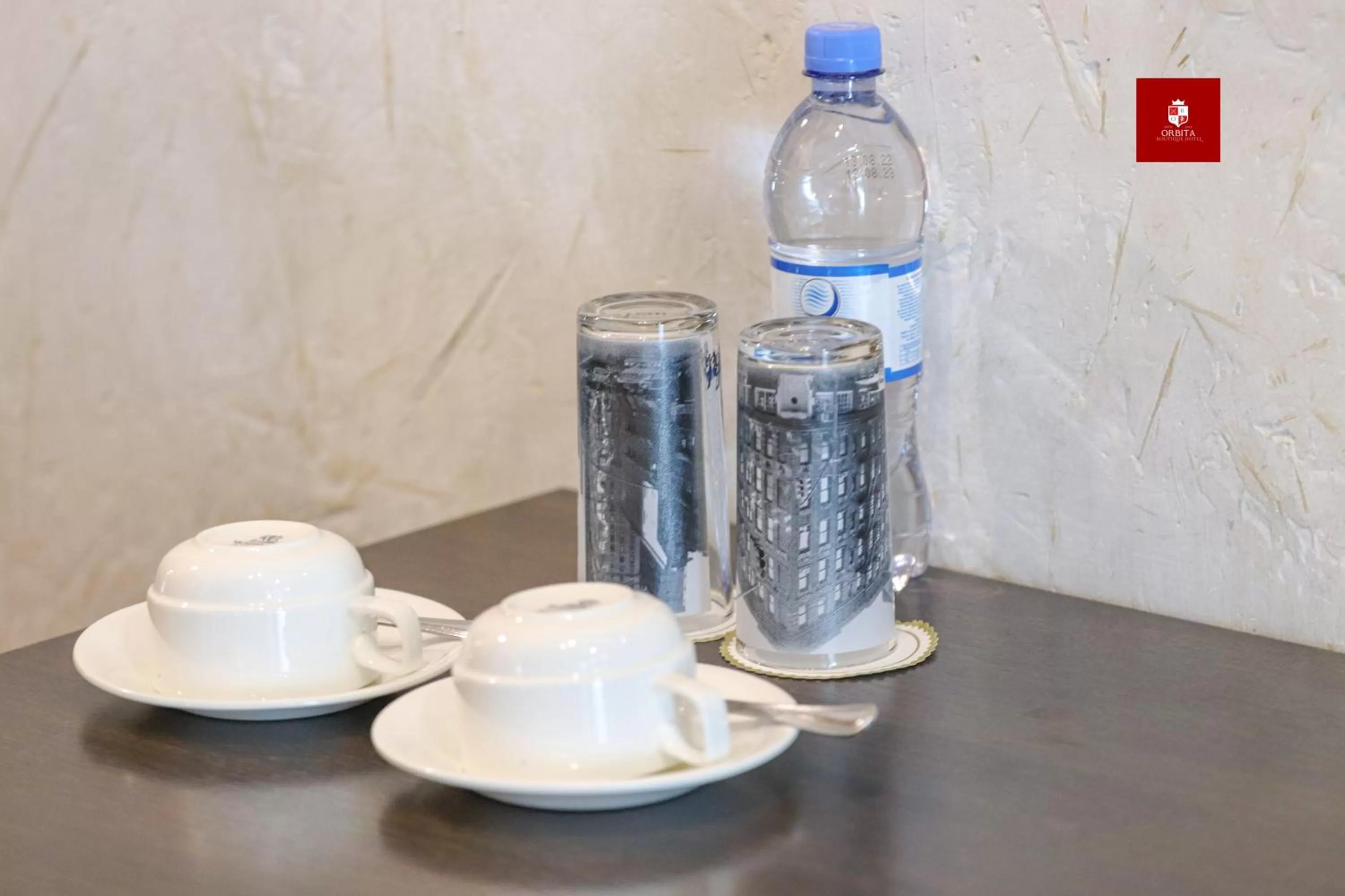 Coffee/tea facilities in Orbita hotel Shymkent
