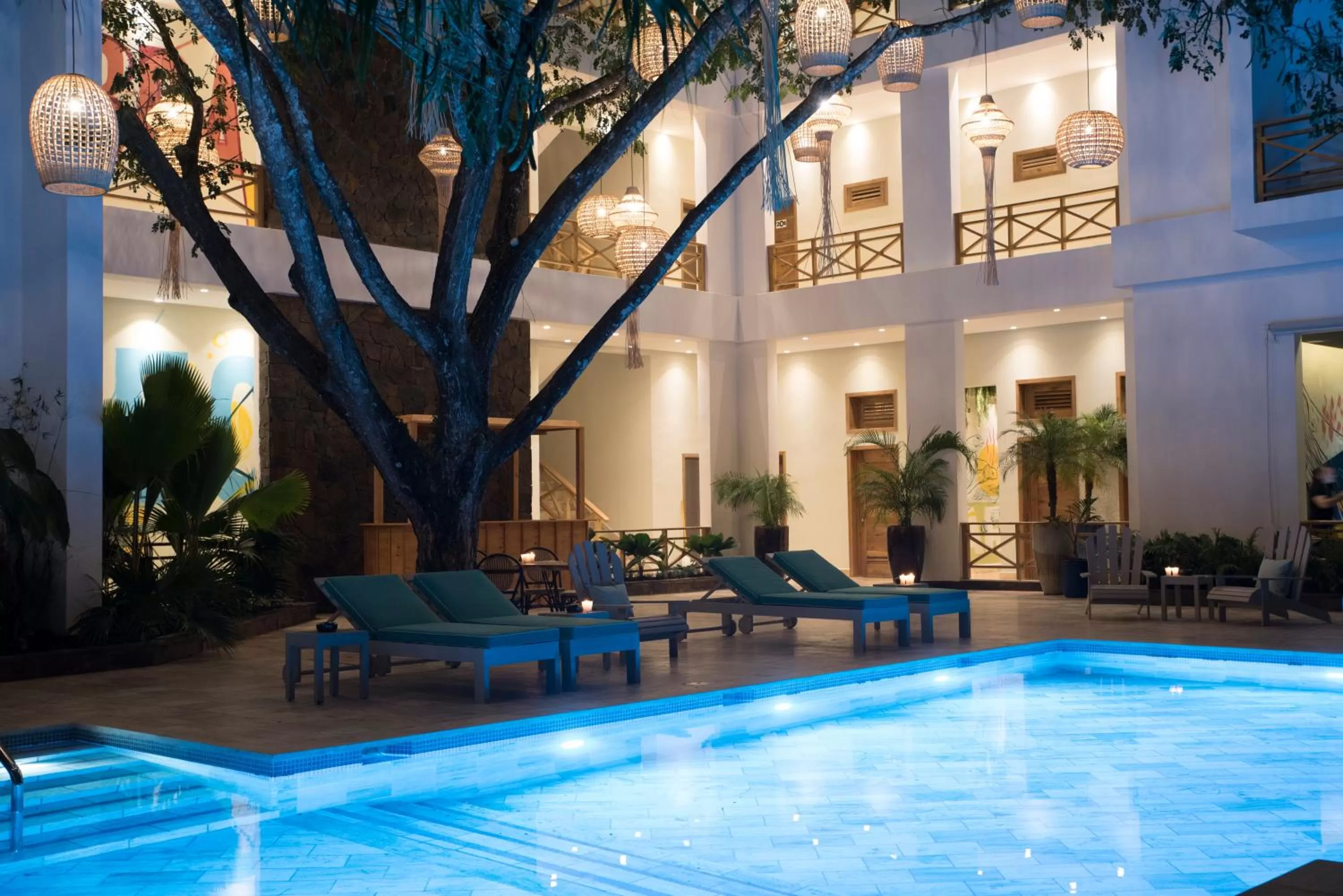 Swimming pool in Saman Boutique Hotel By Mint