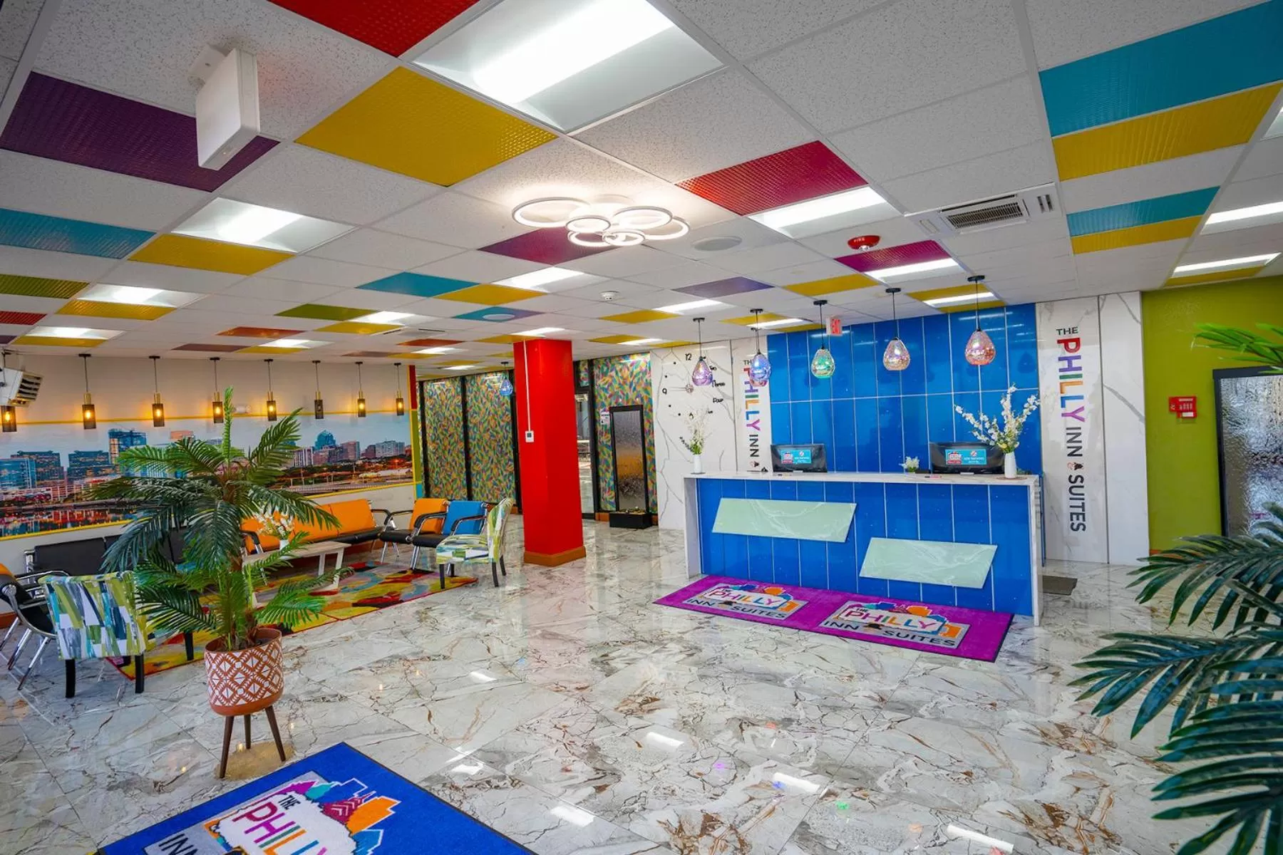 Lobby or reception in Philly Inn & Suites
