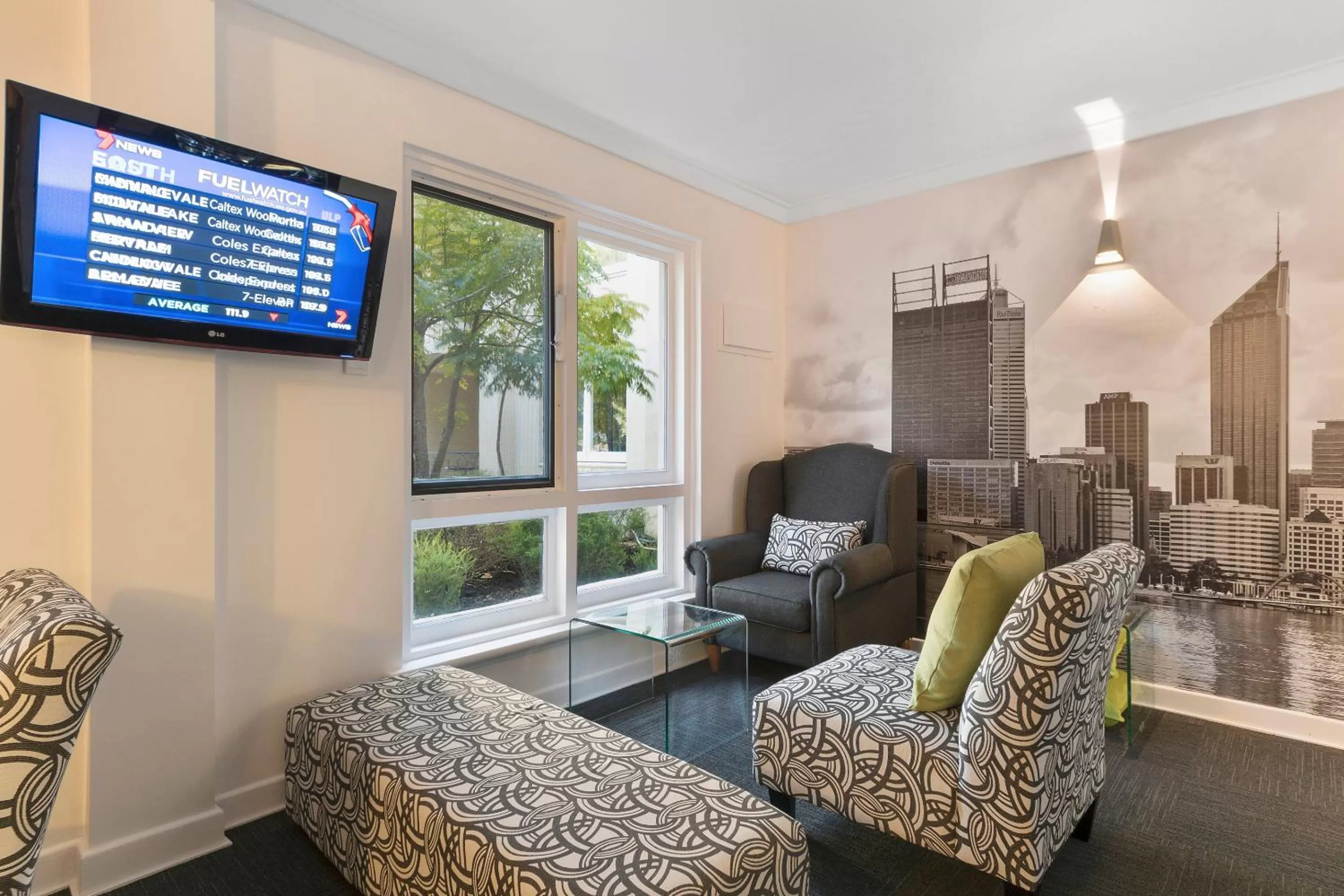 Communal lounge/ TV room in The Peninsula Riverside Serviced Apartments
