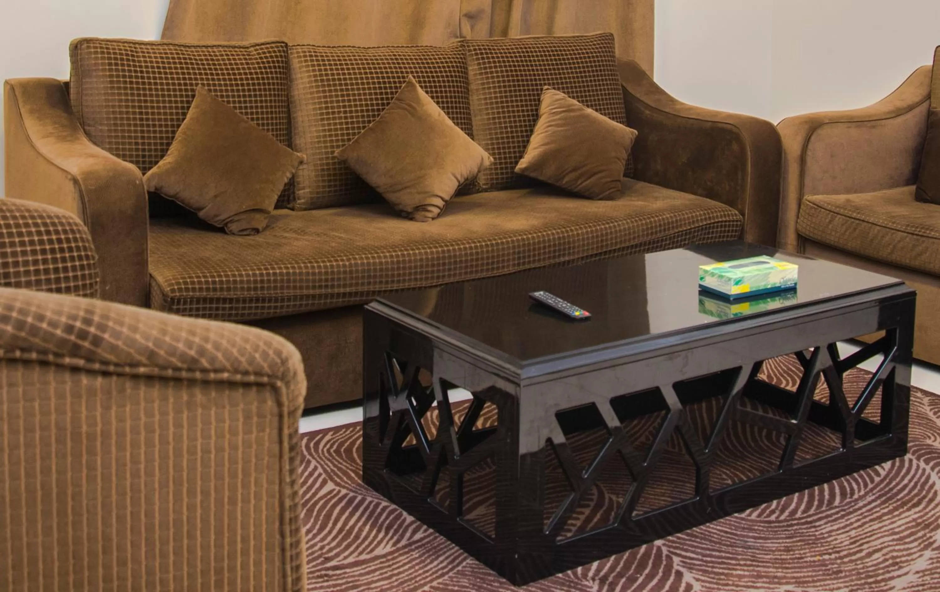 Seating Area in Shams Suites Furnished Units