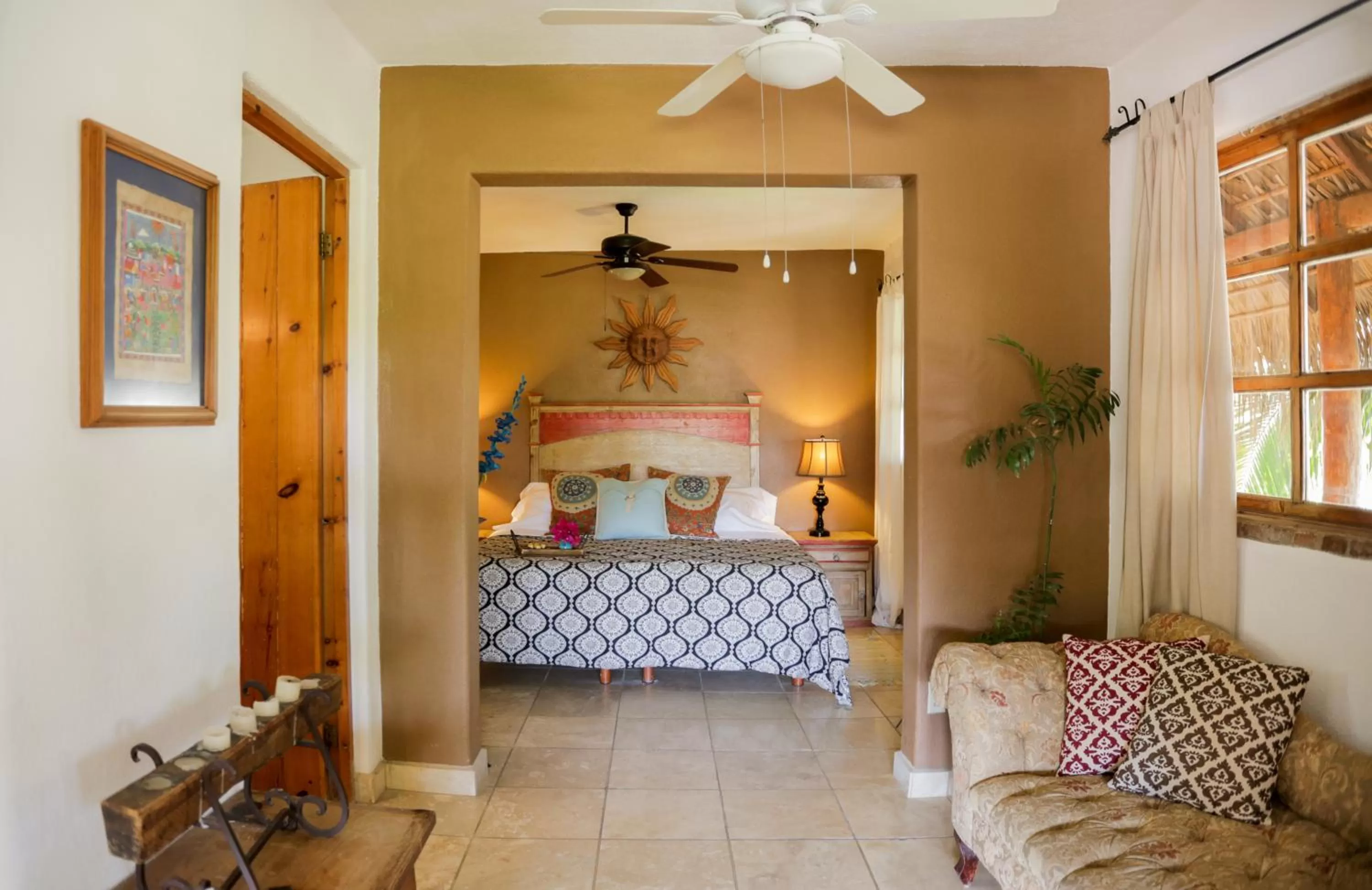 Bed in The Bungalows Hotel