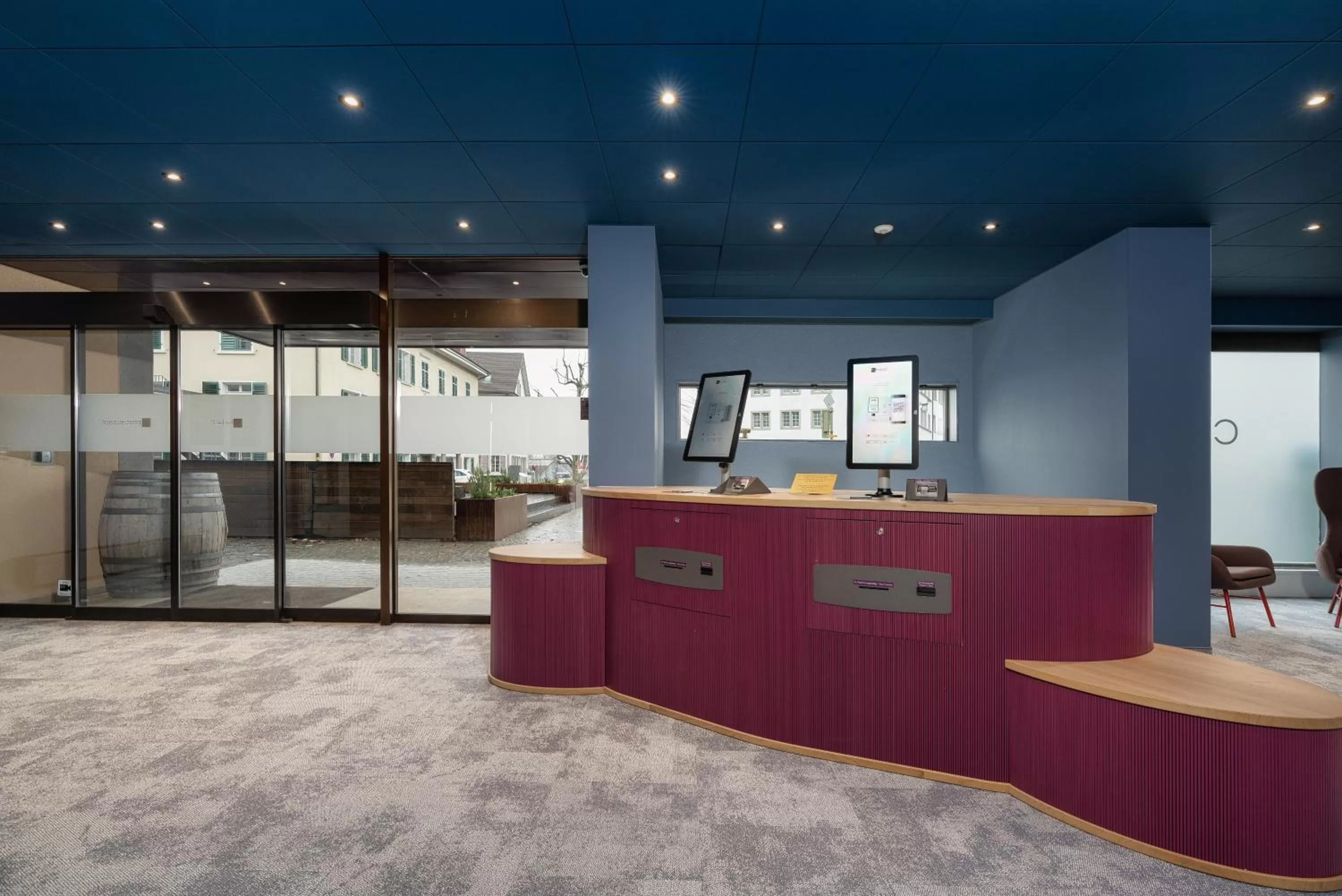 Lobby or reception in b-smart hotel Schönenwerd