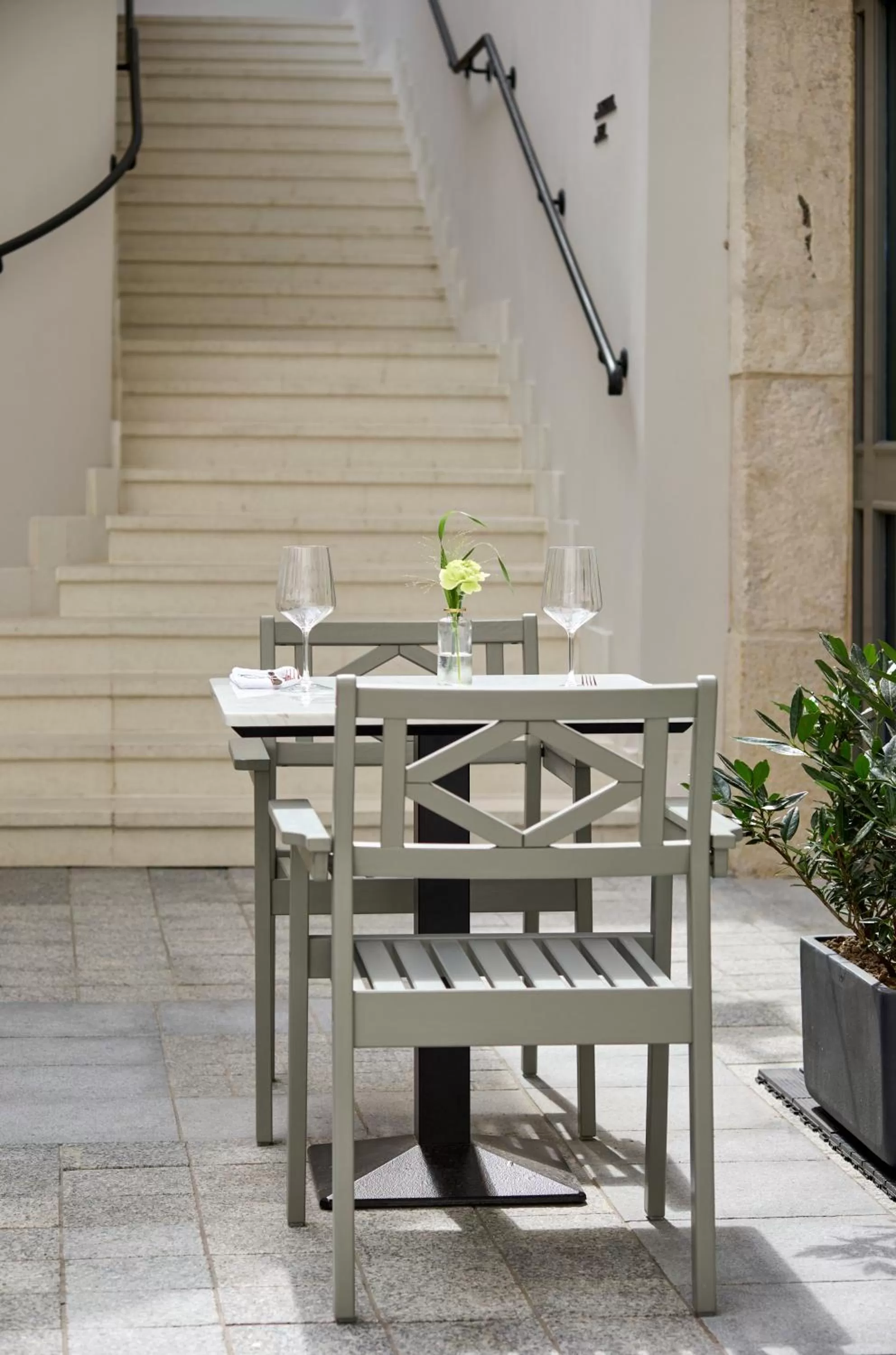 Patio in Hotel Saski Krakow Curio Collection by Hilton