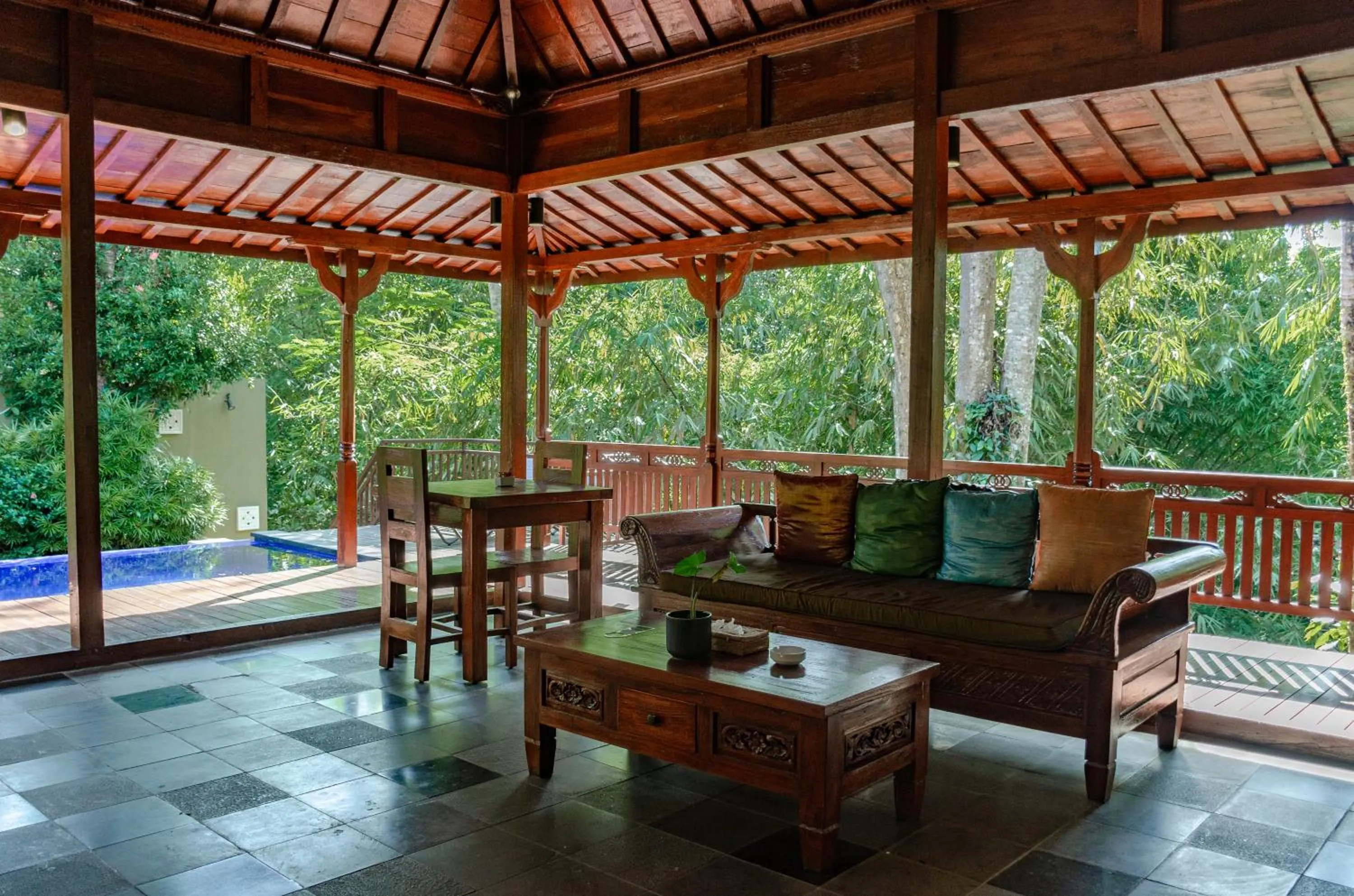 Living room in Ubud Heaven Sayan