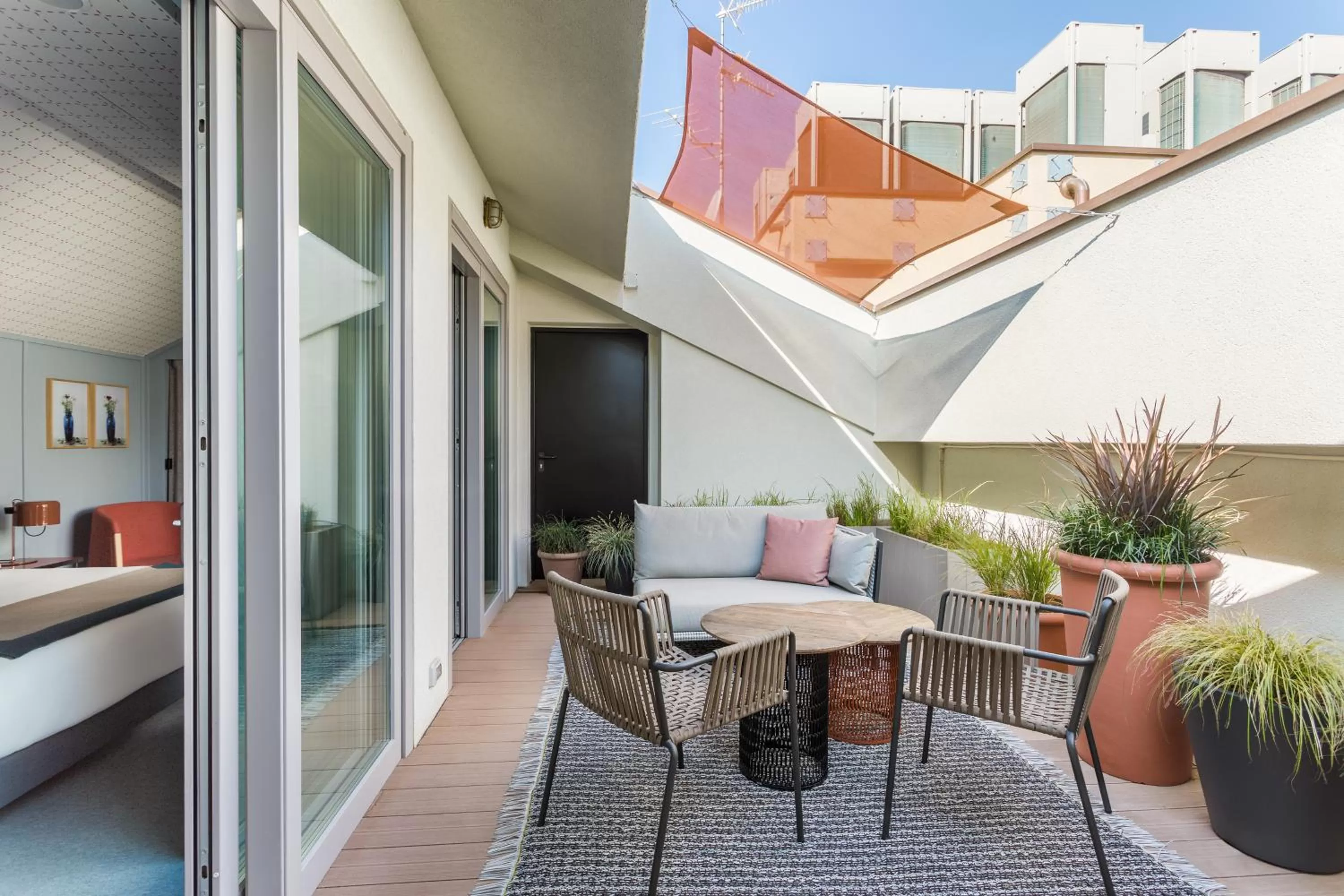 Balcony/Terrace in Room Mate Collection Giulia, Milan