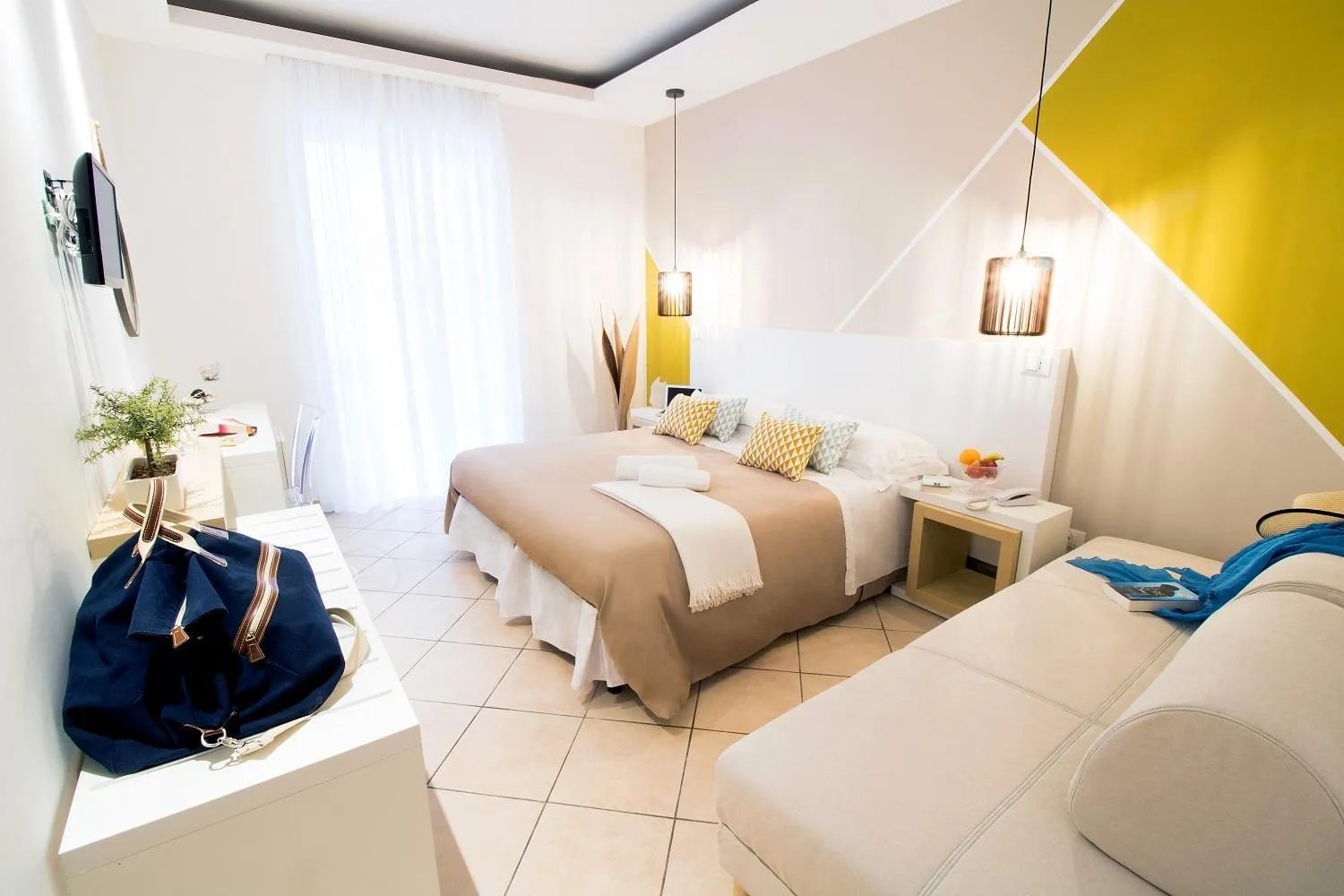 Bedroom, Bed in Hotel Rivage