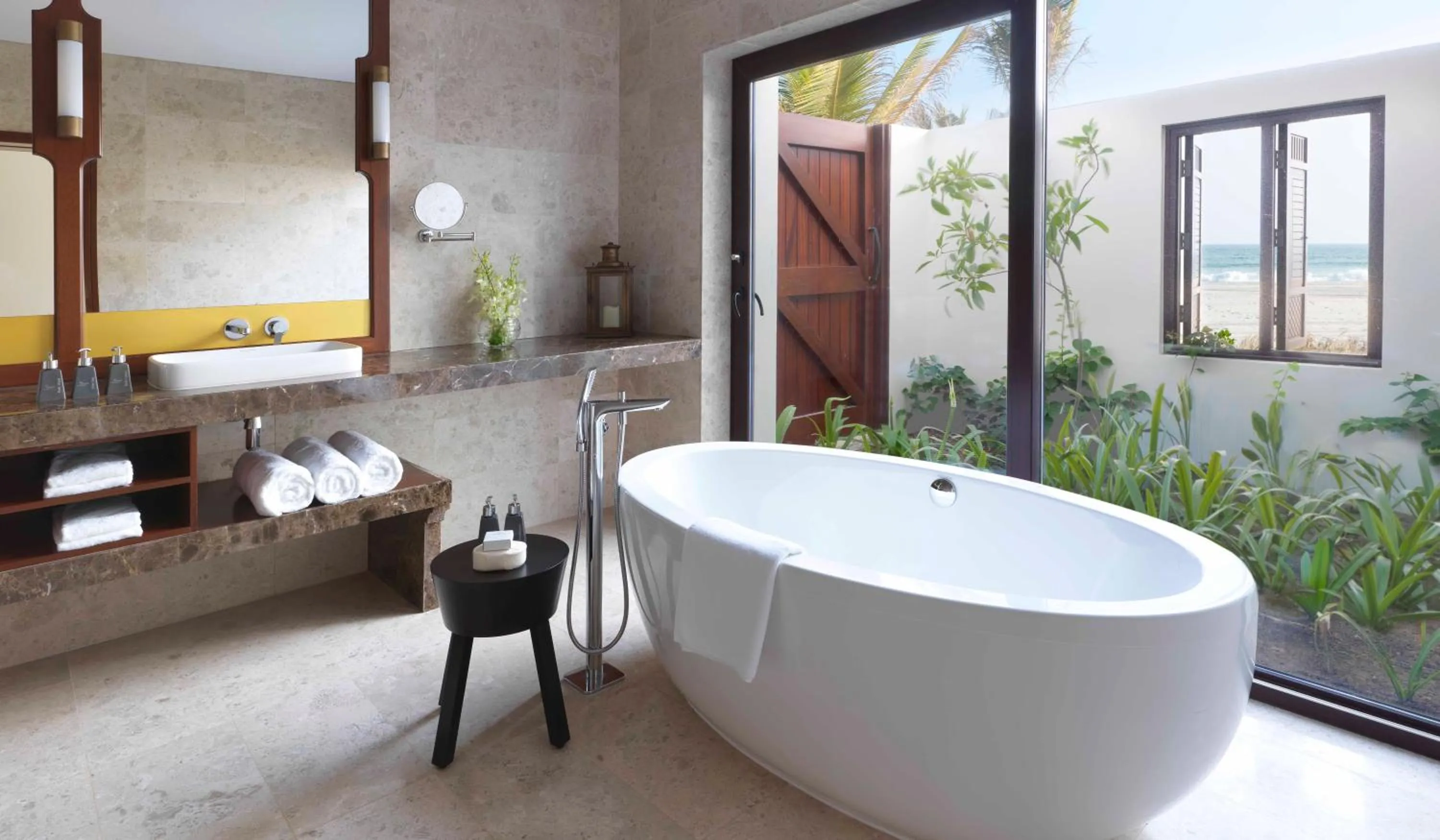 Bathroom in Al Baleed Resort Salalah by Anantara