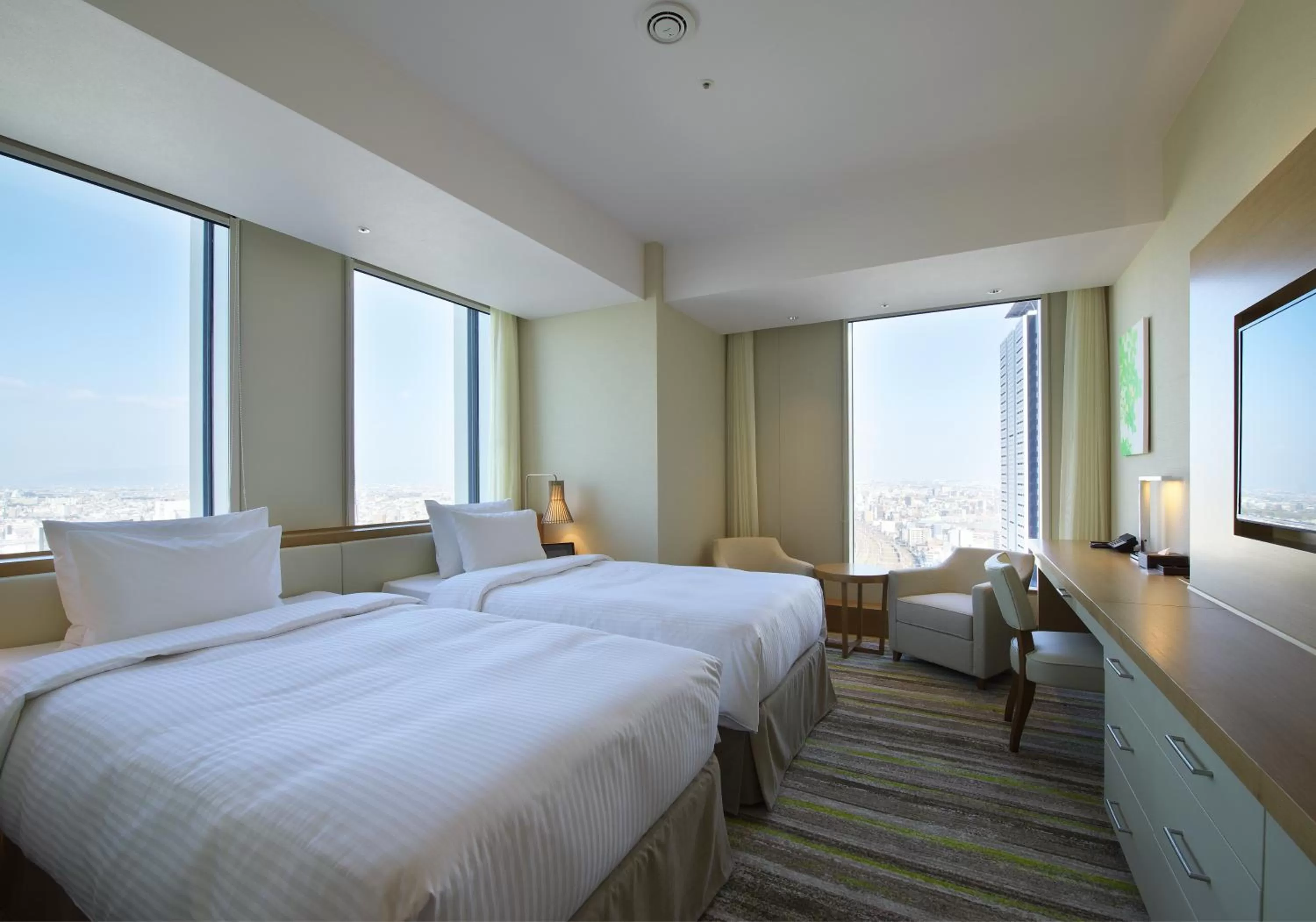 Photo of the whole room, Bed in Nagoya JR Gate Tower Hotel