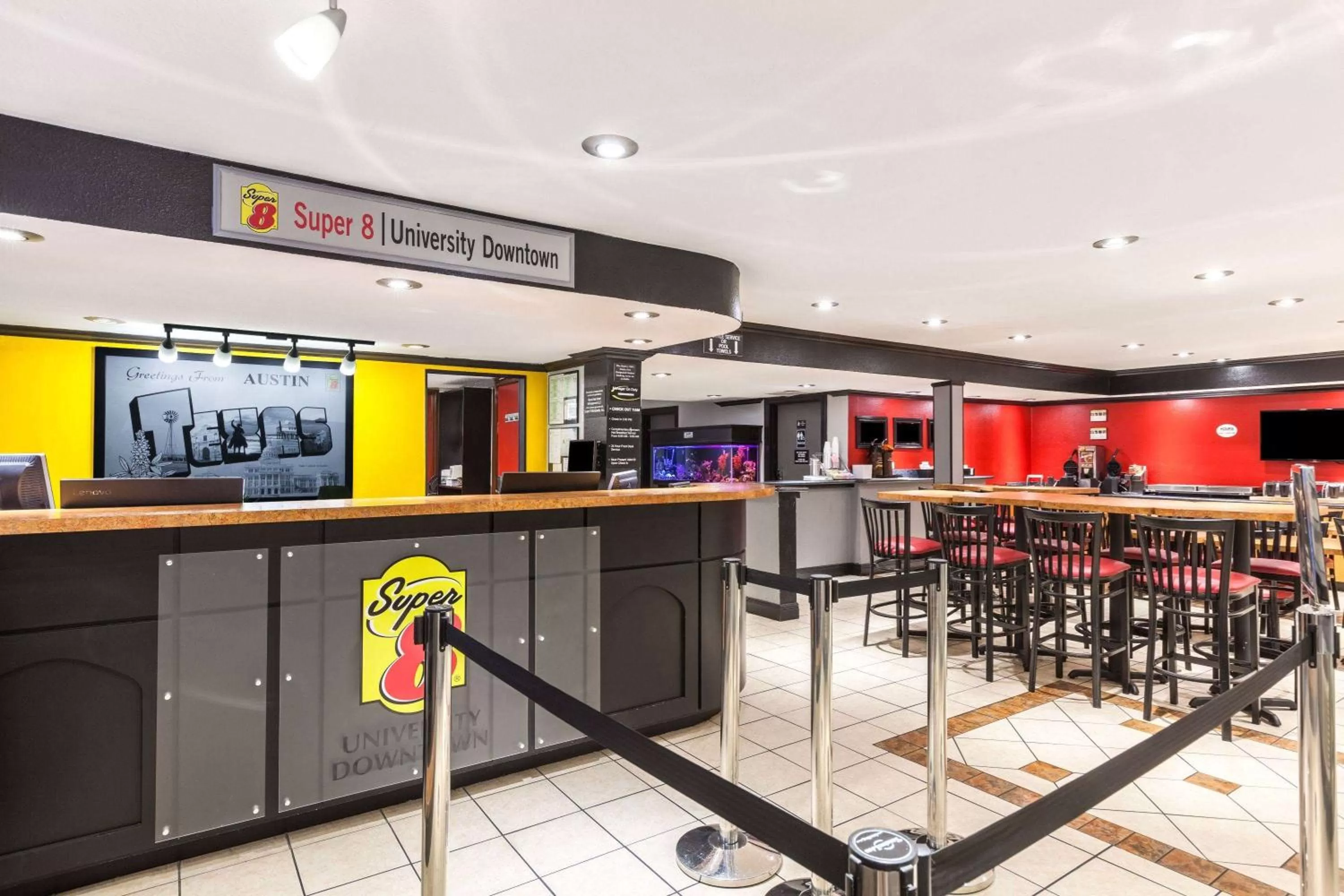 Lobby or reception in Super 8 by Wyndham Austin University/Downtown Area