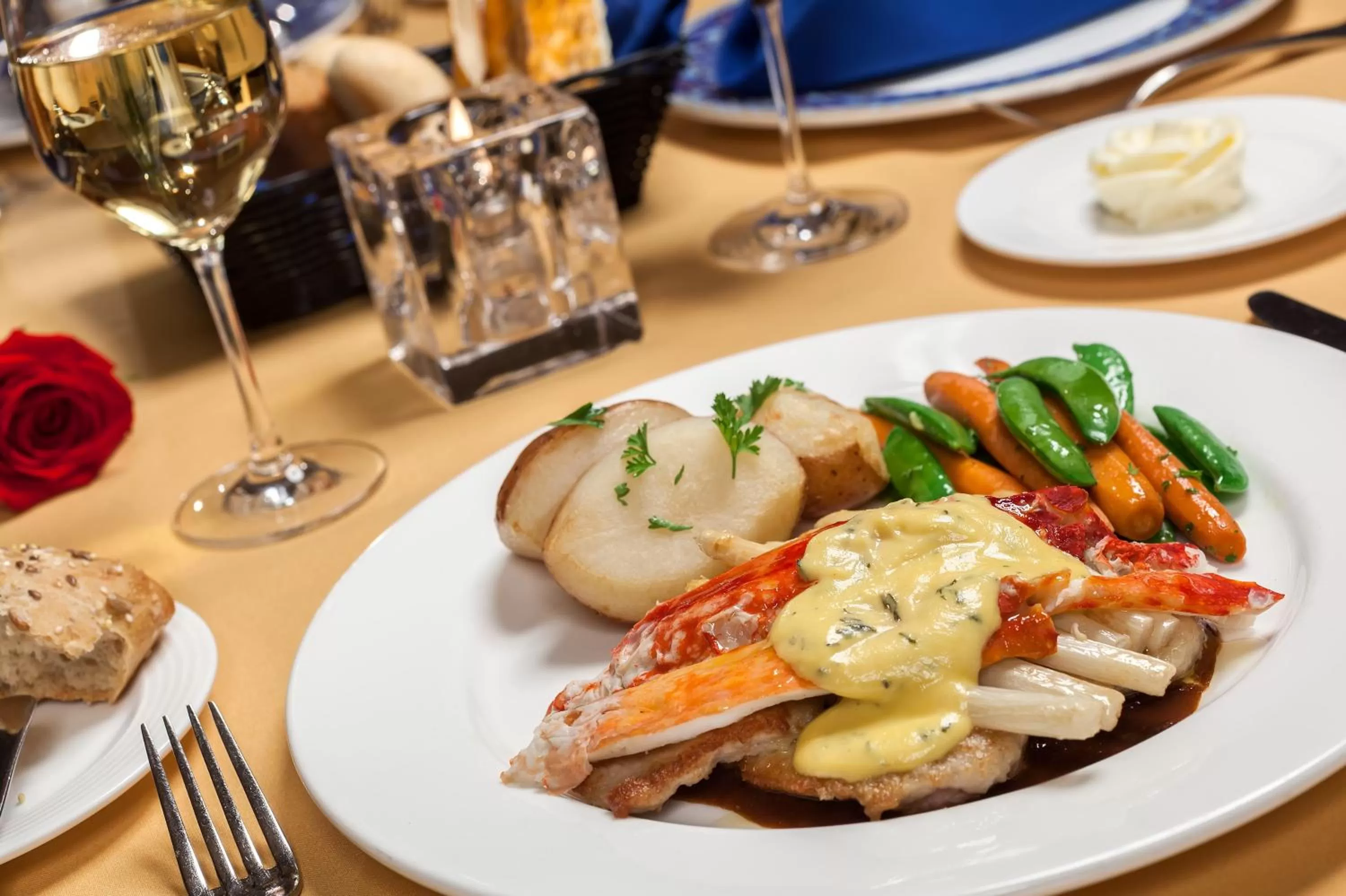 Food close-up in Four Queens Hotel and Casino