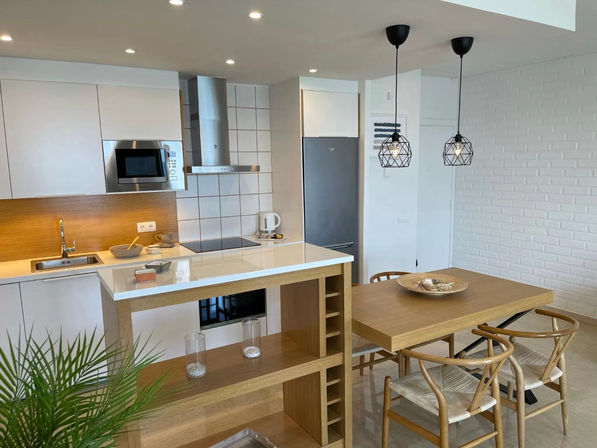 Kitchen or kitchenette in Mediterraneo Sitges