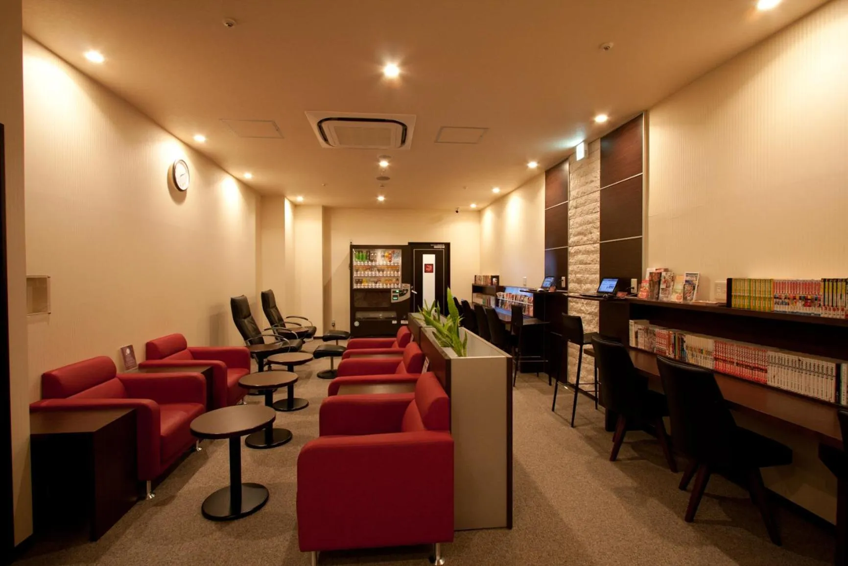 Living room in HEARTS Capsule Hotel & Spa Nakasu -Male only-