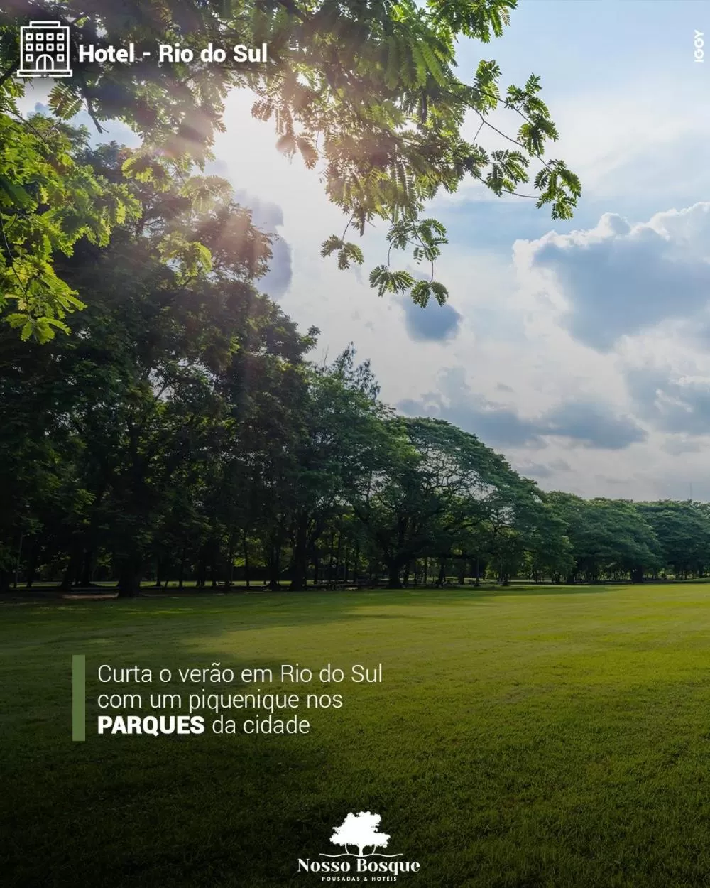 Natural landscape in Hotel Nosso Bosque