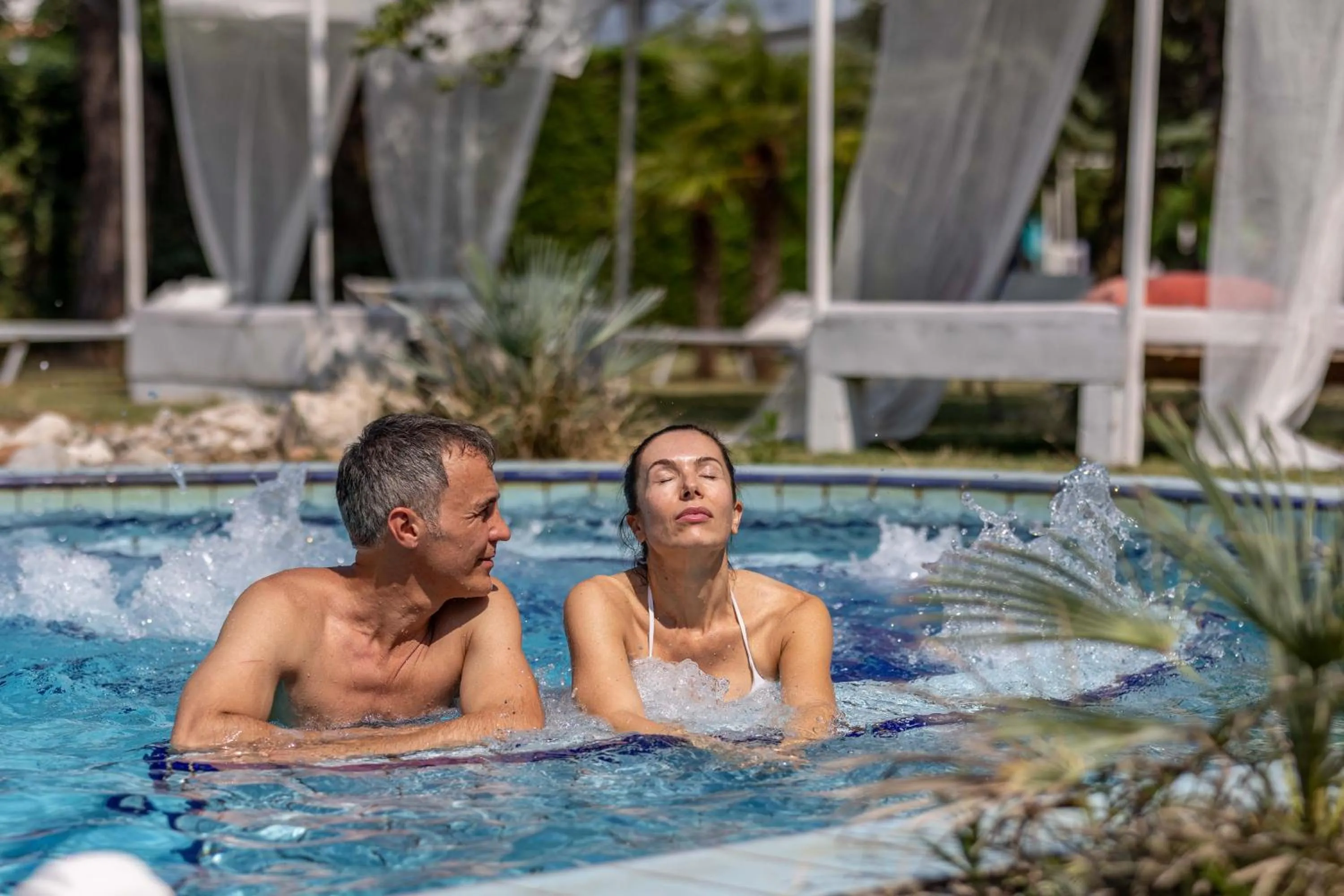 Pool view in Hotel Terme Milano