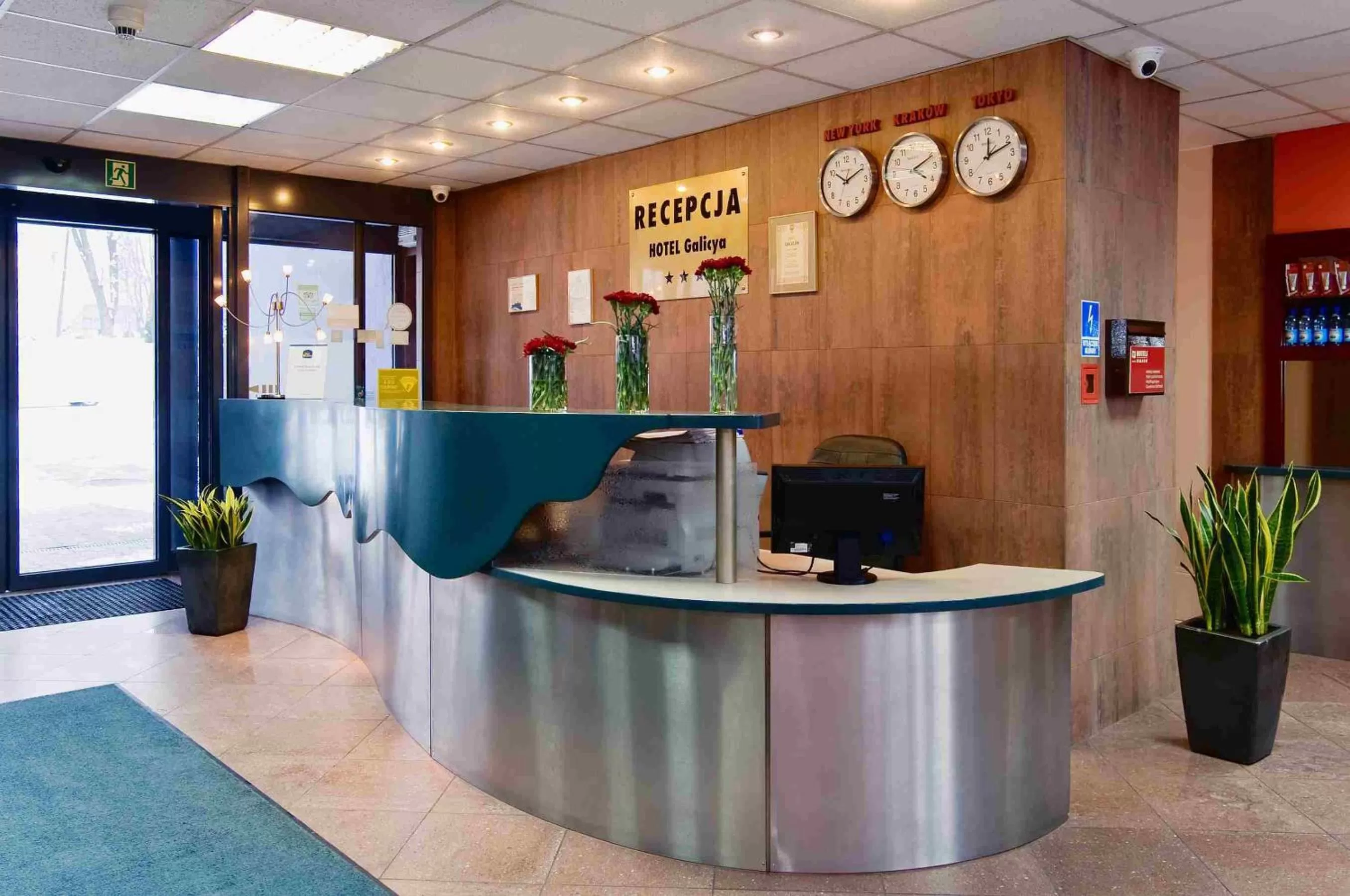 Lobby or reception in Hotel Galicya