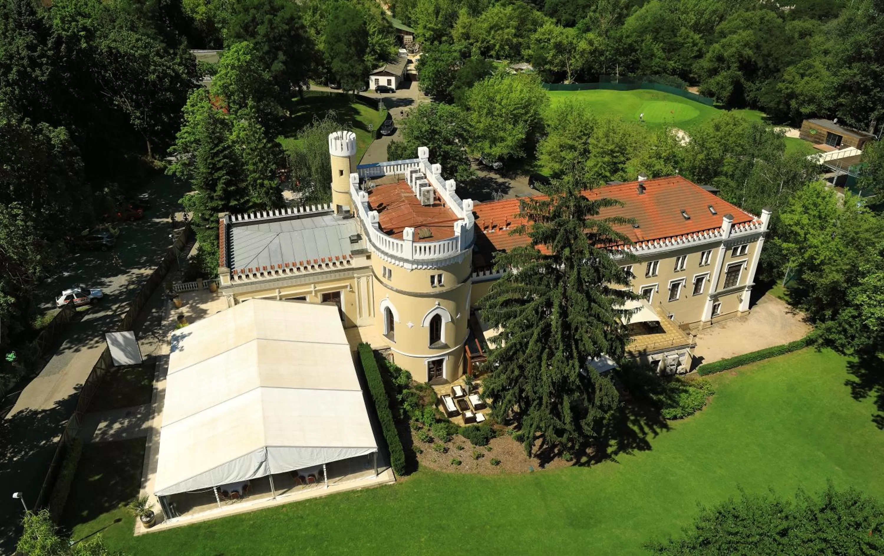 Bird's eye view in Chateau St. Havel - Wellness Hotel