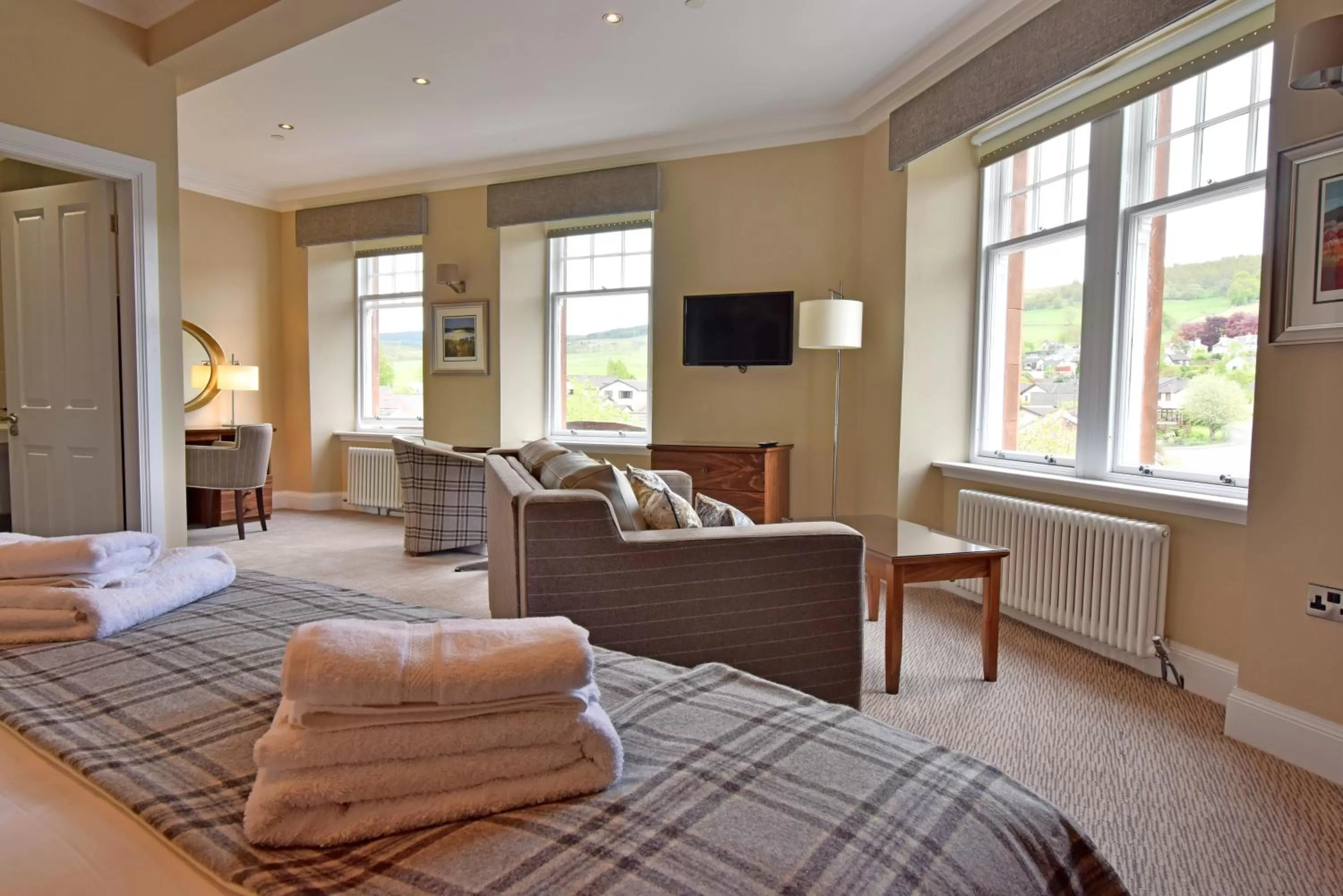 Seating area, Bed in The Townhouse Aberfeldy - Rooms & Breakfast