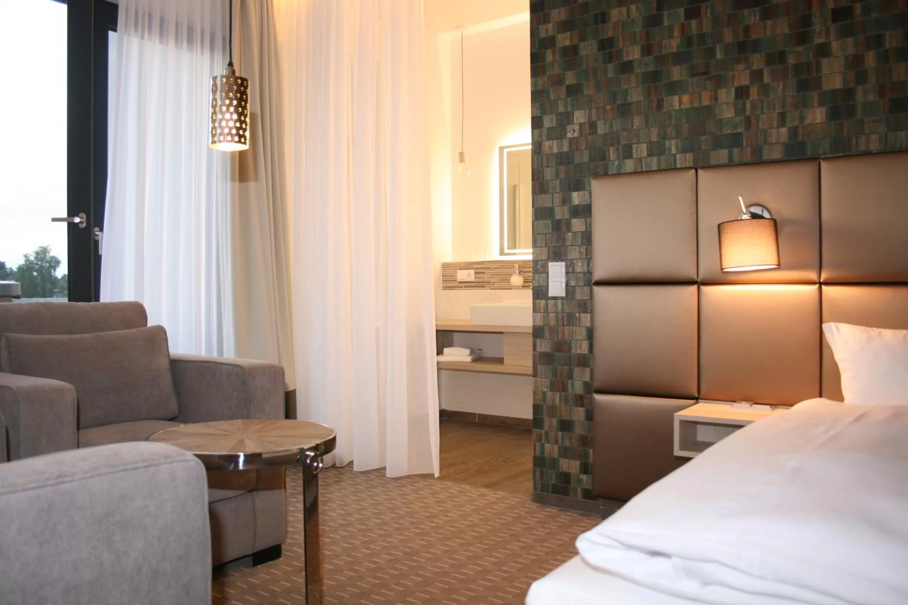 Bathroom, Bed in Landhotel Rittmeister & Kräuter-SPA Adults Only