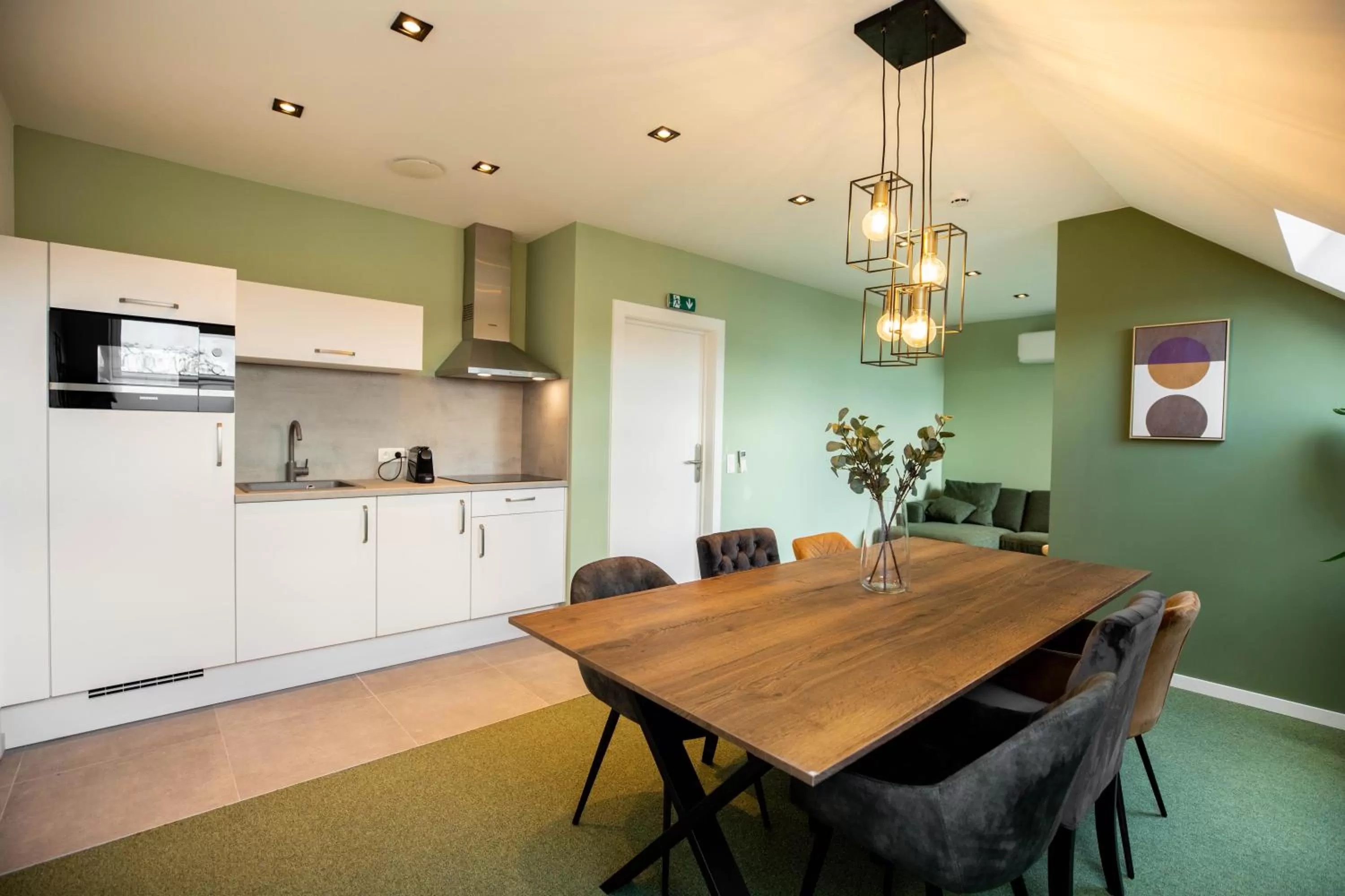 Kitchen or kitchenette in City Housing Genk