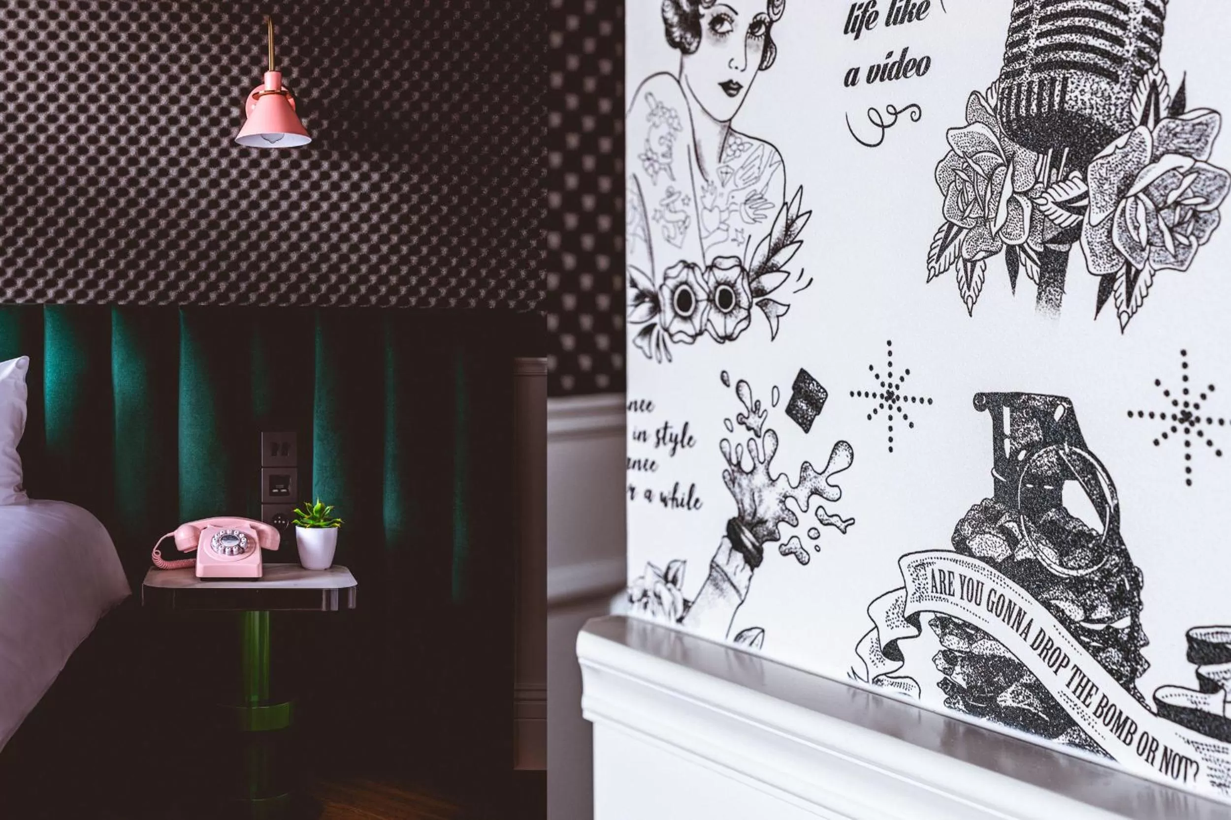 Decorative detail in The ReMIX Hotel