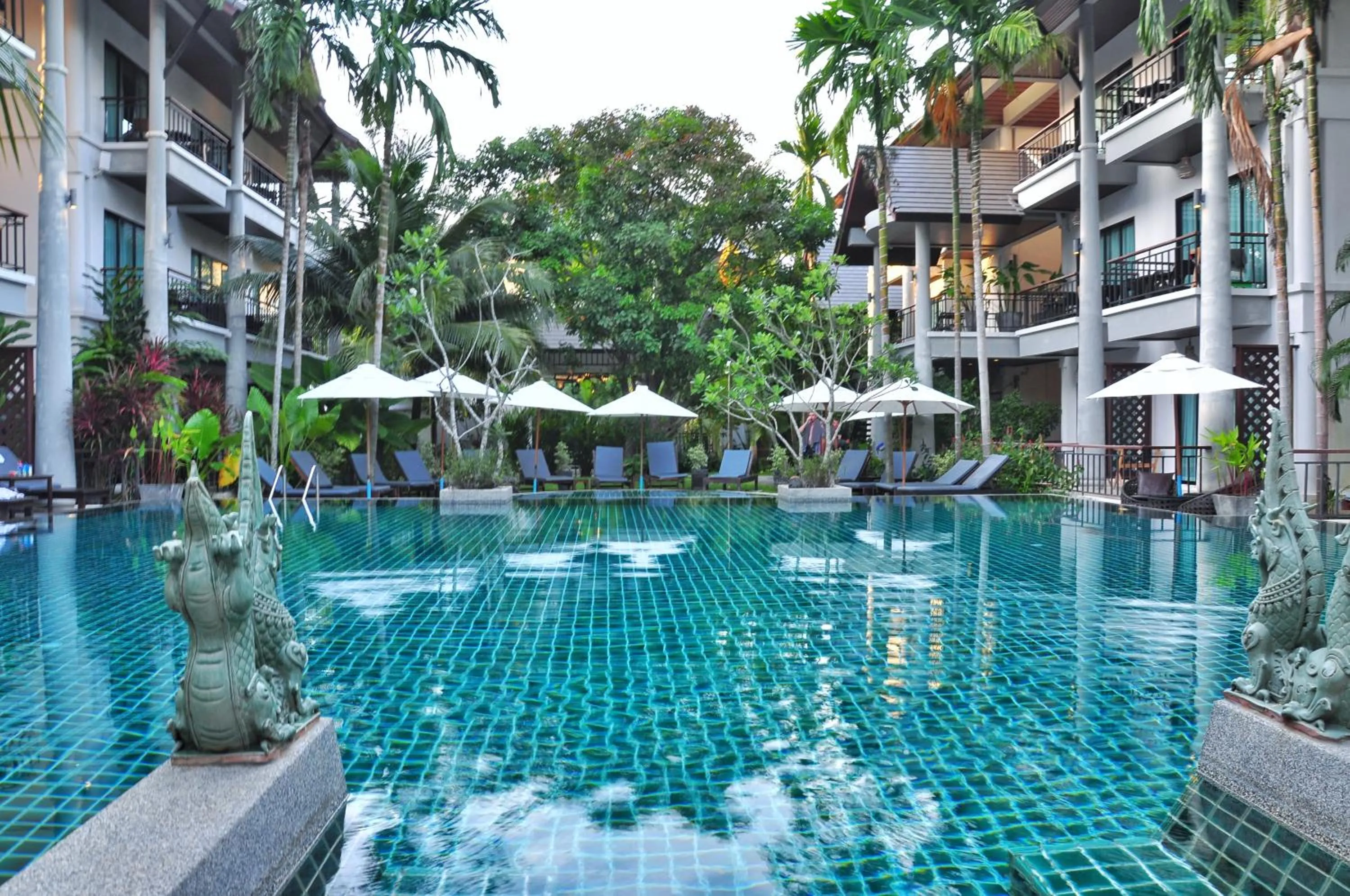 Pool view in Navatara Phuket Resort