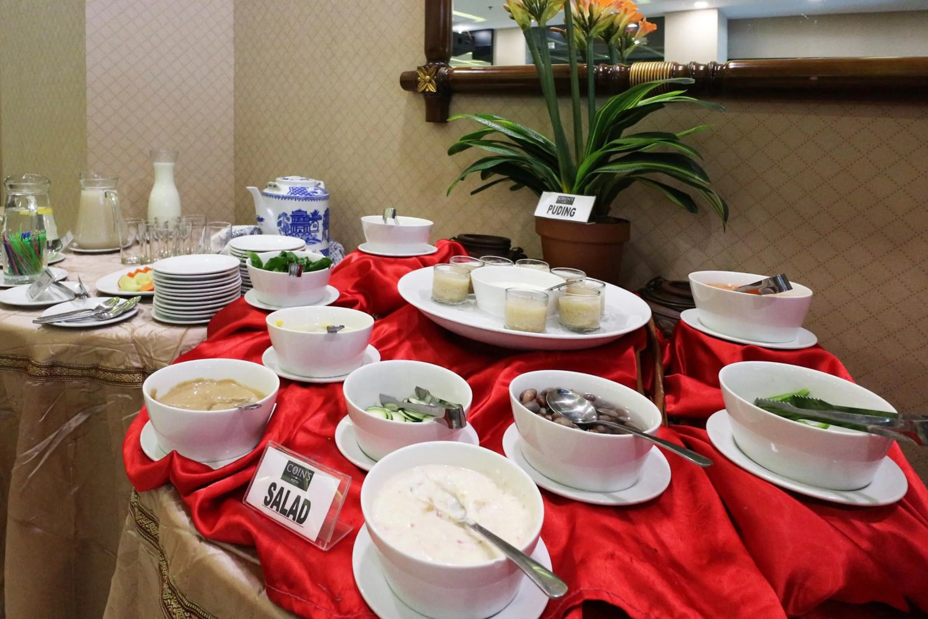 Buffet breakfast in Coins Hotel Jakarta