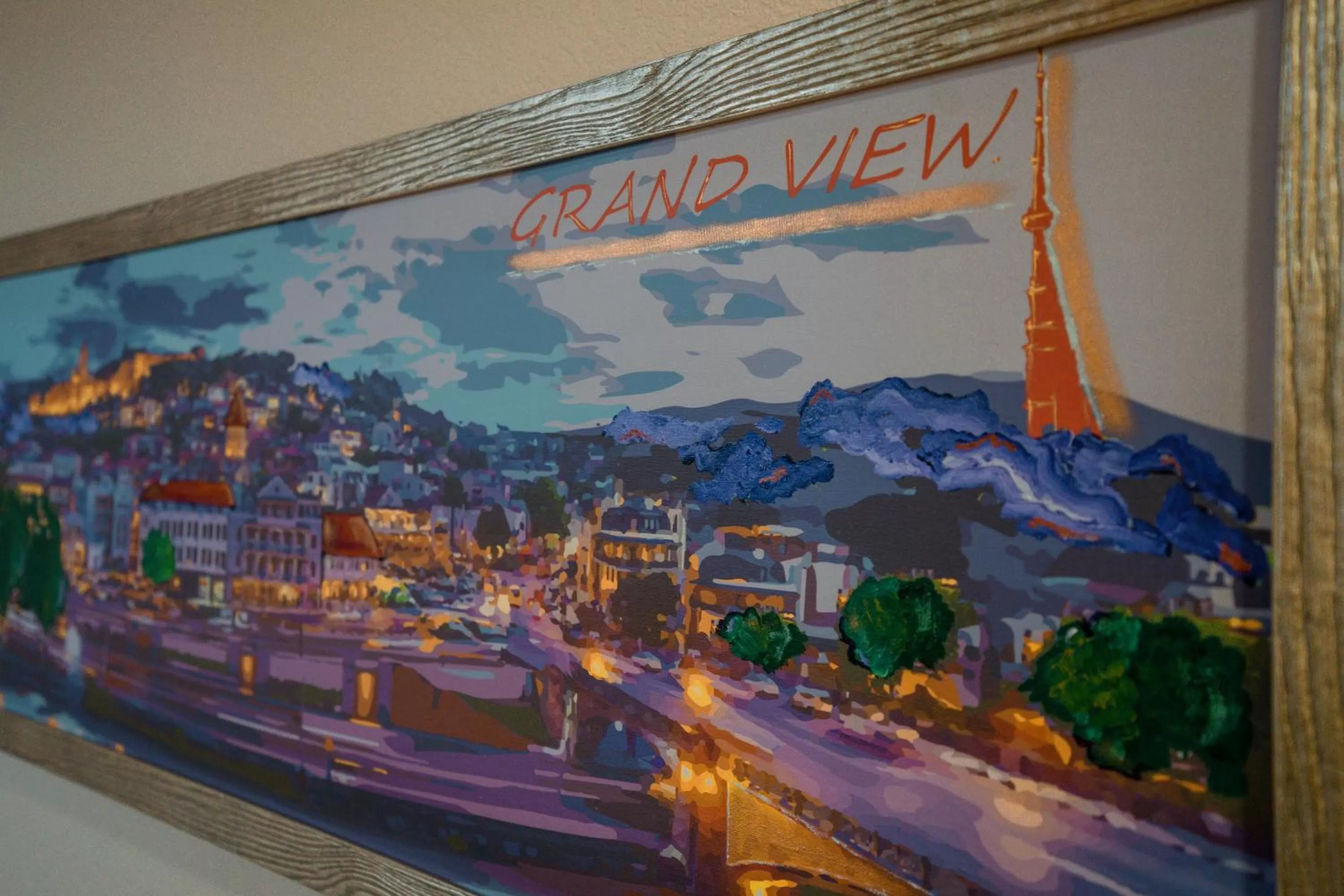 Decorative detail in Hotel Grand View in Tbilisi