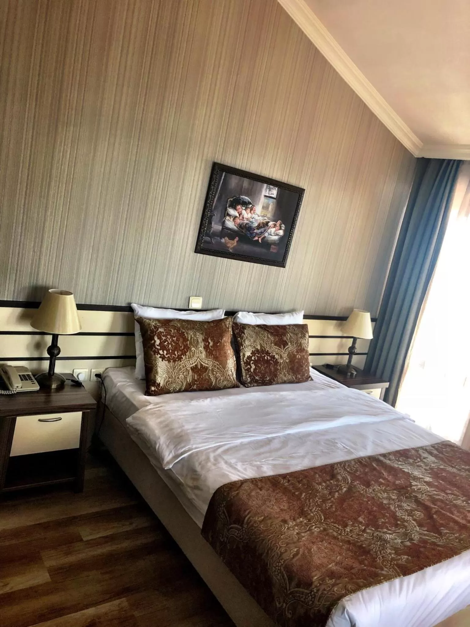 Bed in Family Resort Hotel