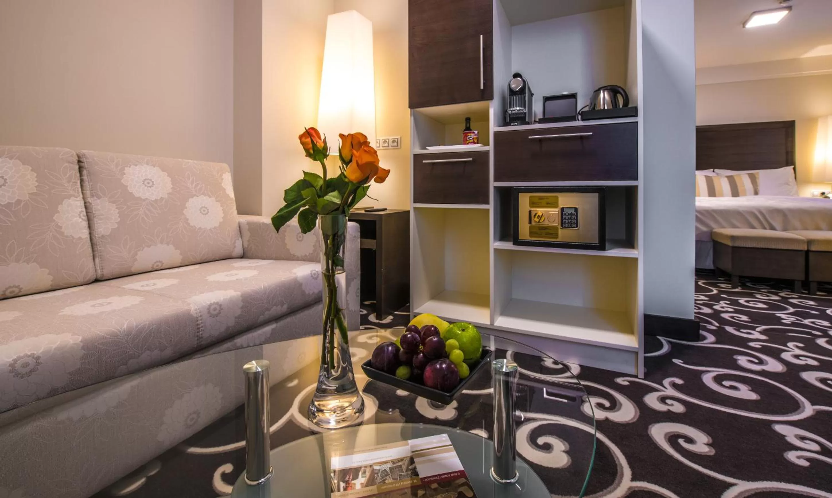 Living room, Bed in Grand Hotel Bohemia