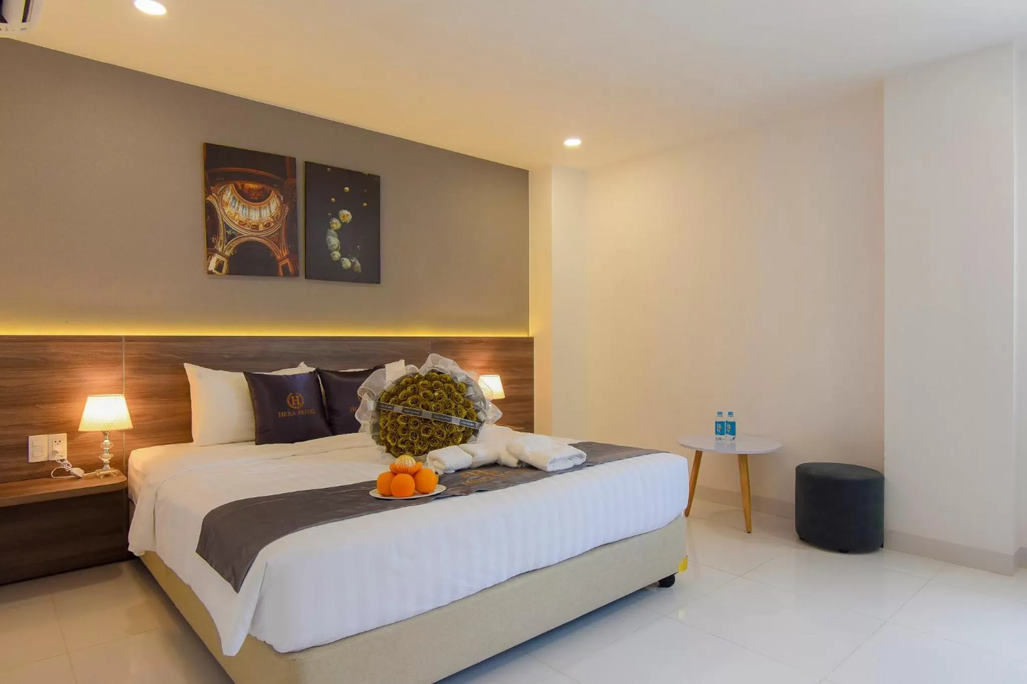 Bed in Hera Hotel Airport