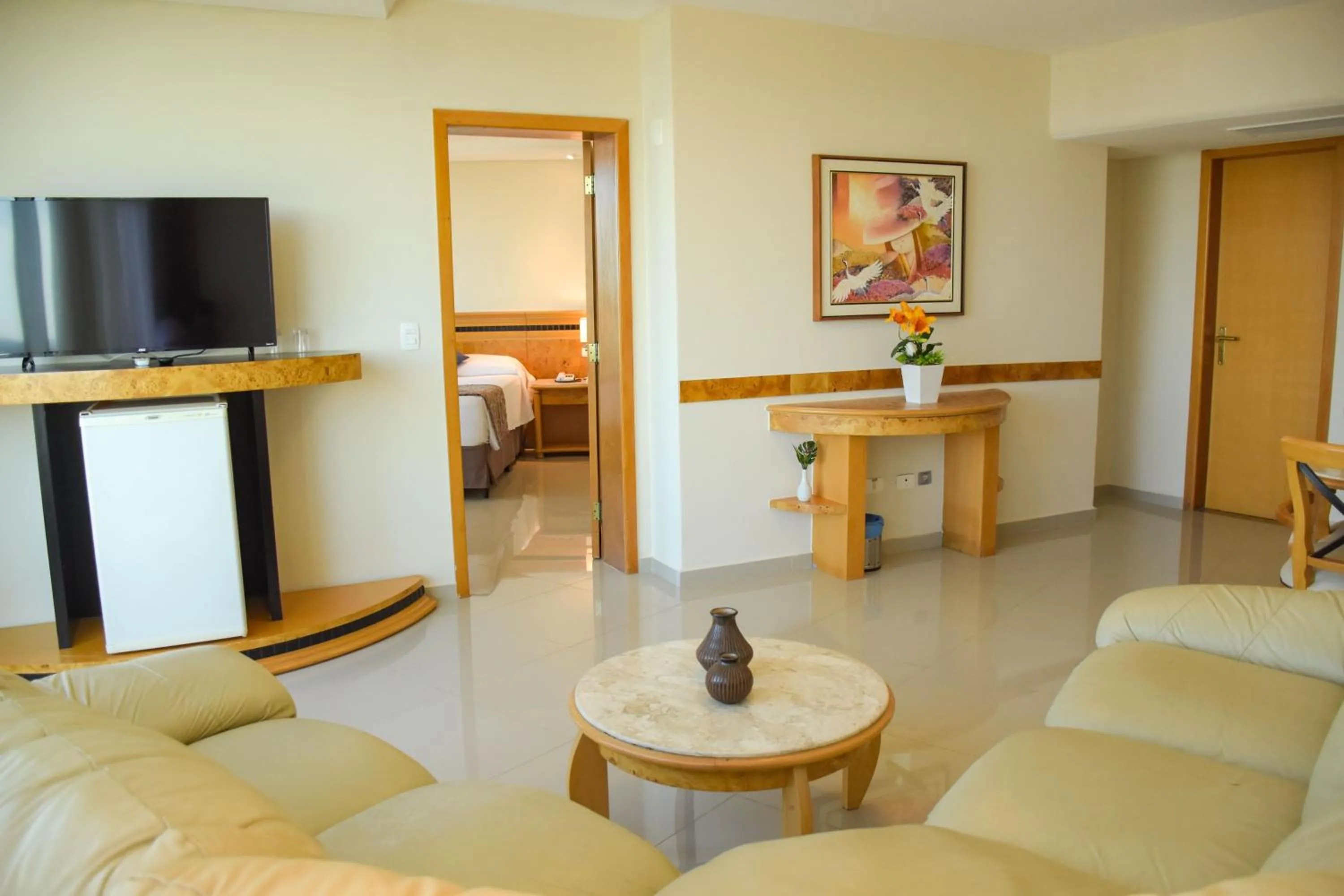 Living room in Hotel Golden Park Internacional Foz & Convenções By Nacional Inn