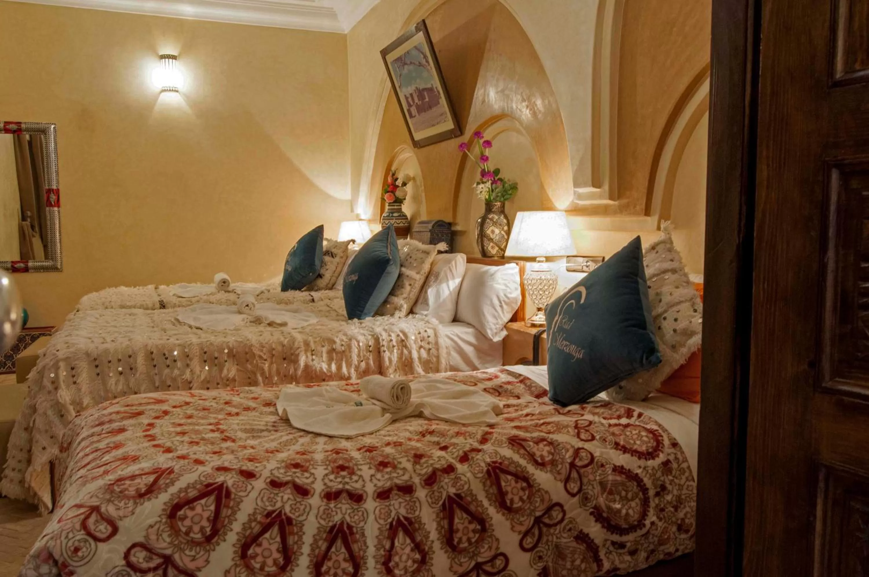Bed in Riad Merzouga