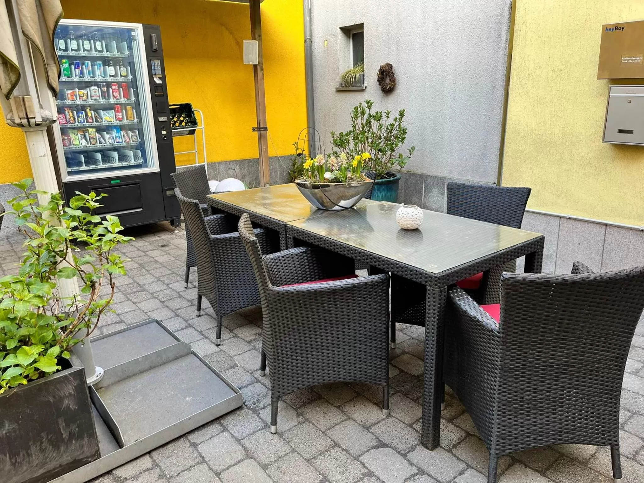Patio in Boutique-garni Hotel Papillon