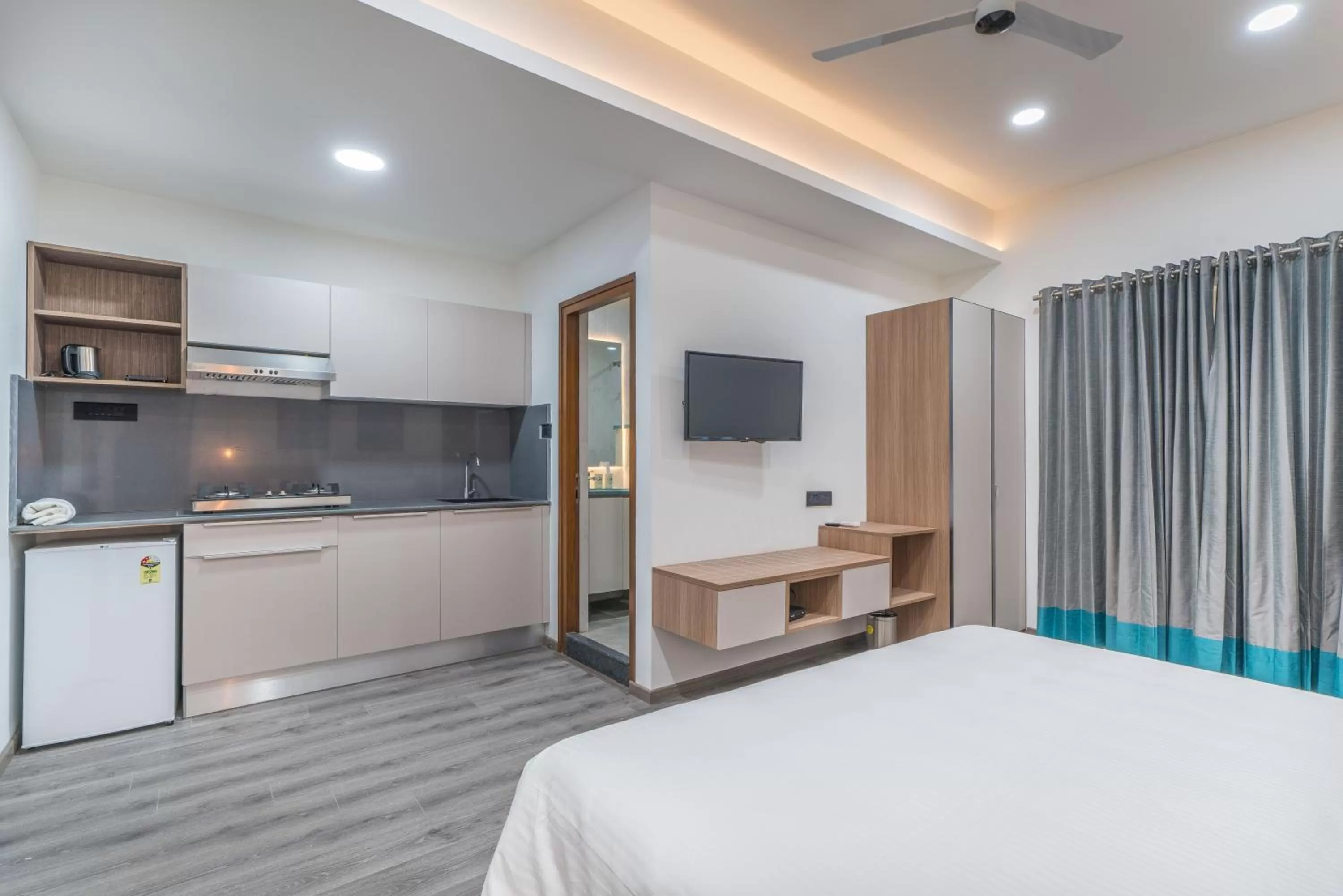Bedroom, Bed in SKYLA Studios & Suites - Jubilee Hills