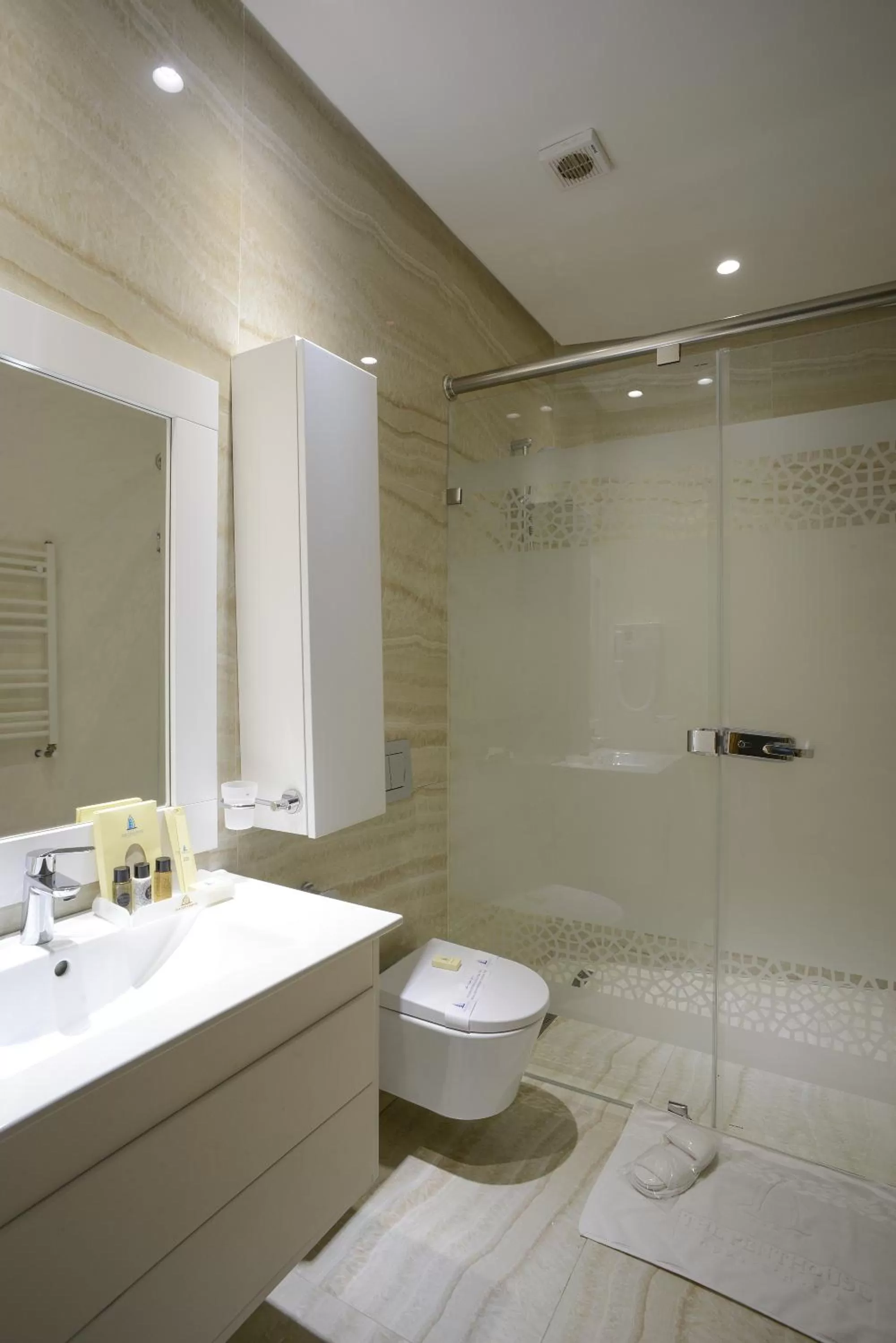 Shower in The Penthouse Suites Hotel