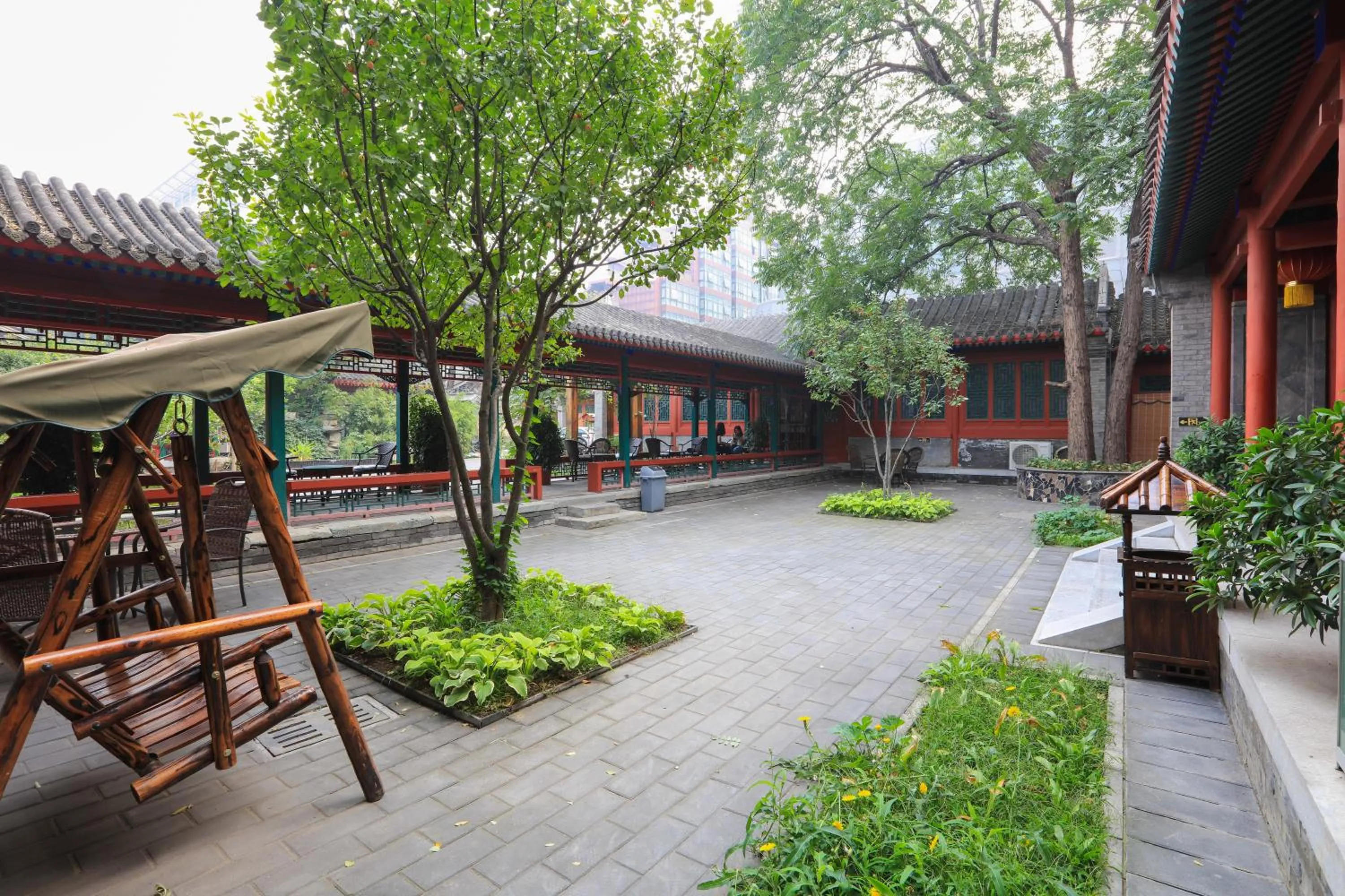 Garden in Beijing Jingyuan Courtyard Hotel